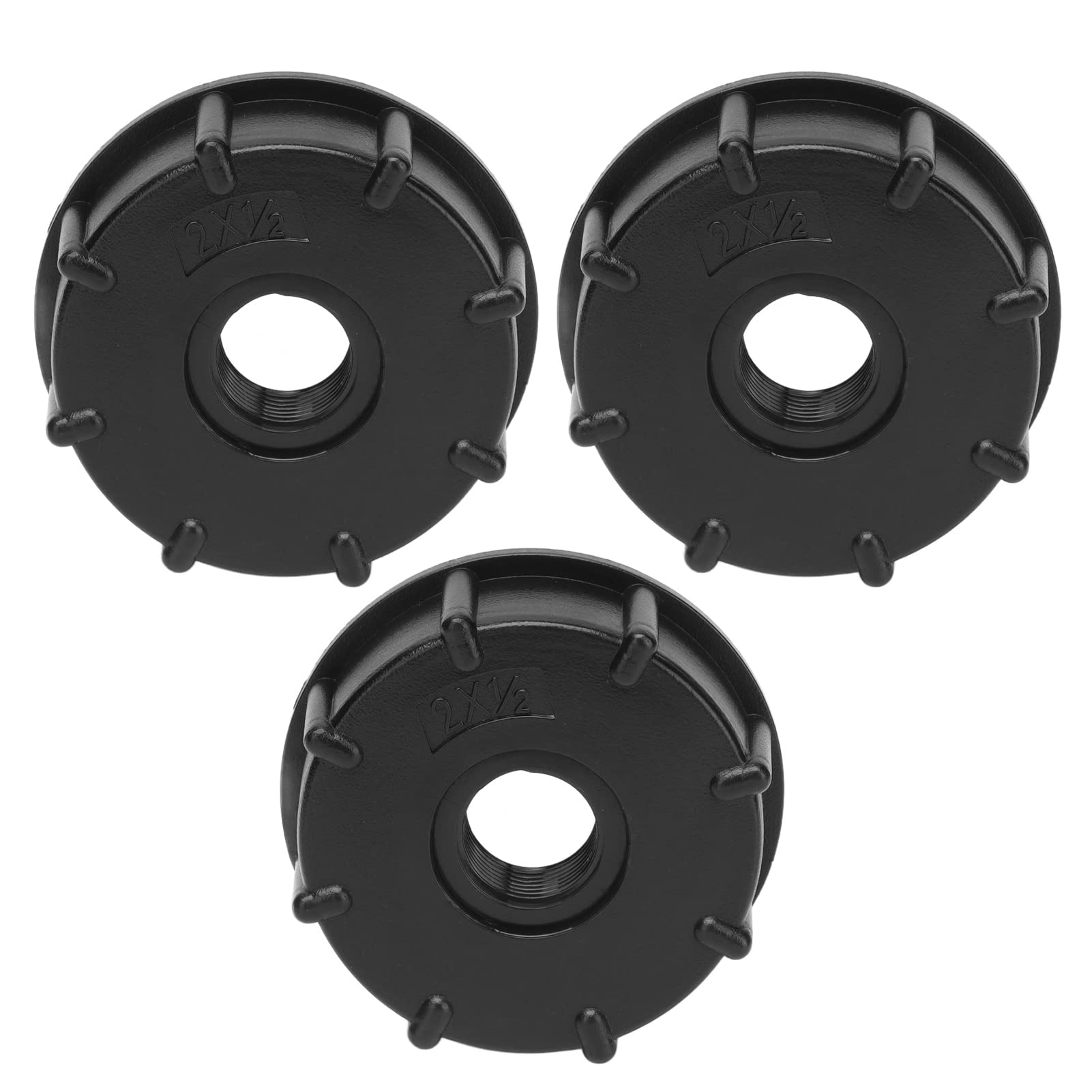 Yctze Set Raccordo Serbatoio IBC, Connettore a Filettatura Grossa 60mm, | 3 pezzi, materiale ABS resistente, guarnizione incorporata, tenuta ermetica