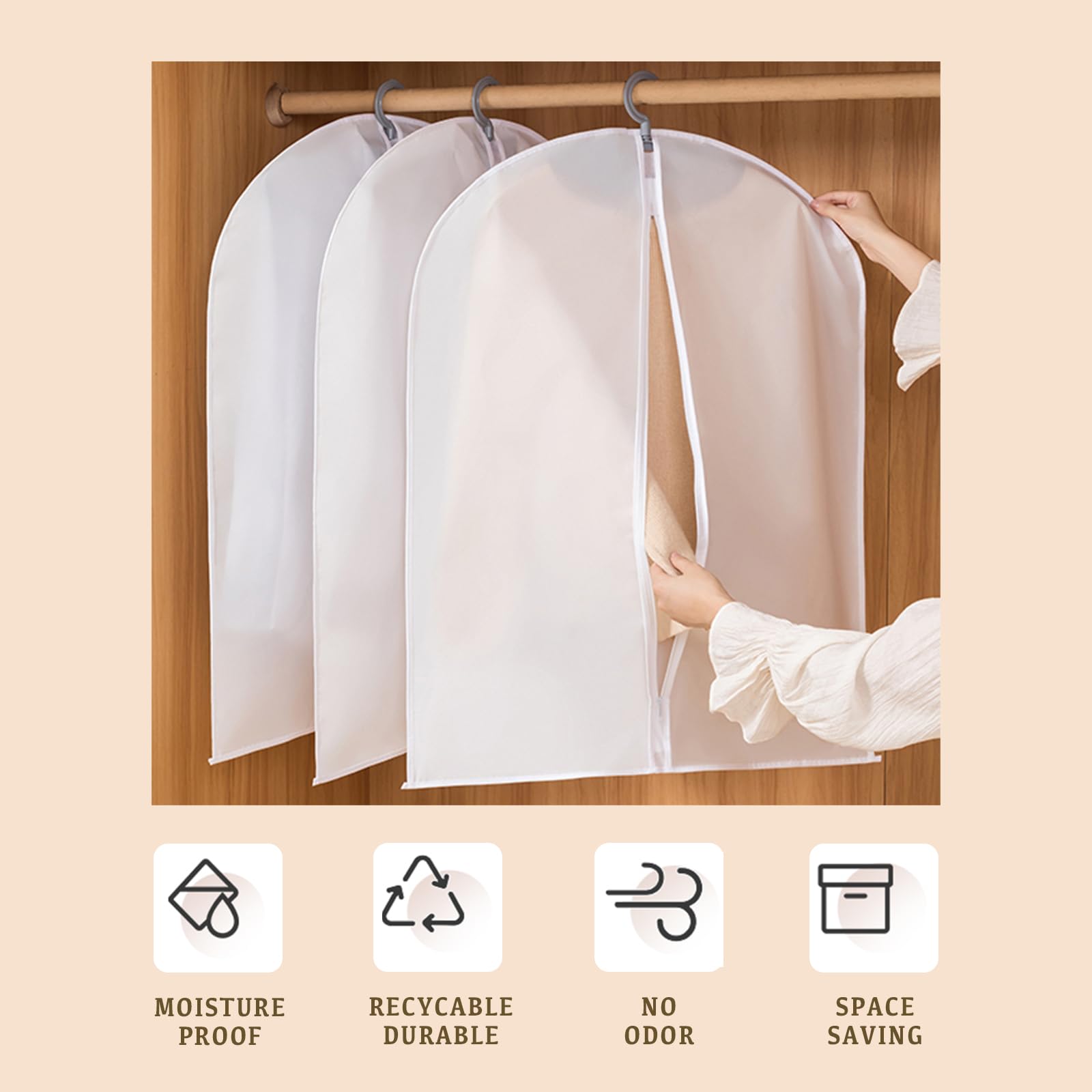 Rebrilliant PLX 60 "Sacs à Vêtements Pour Suspendre Les Vêtements, Les Voyages Et Le Rangement