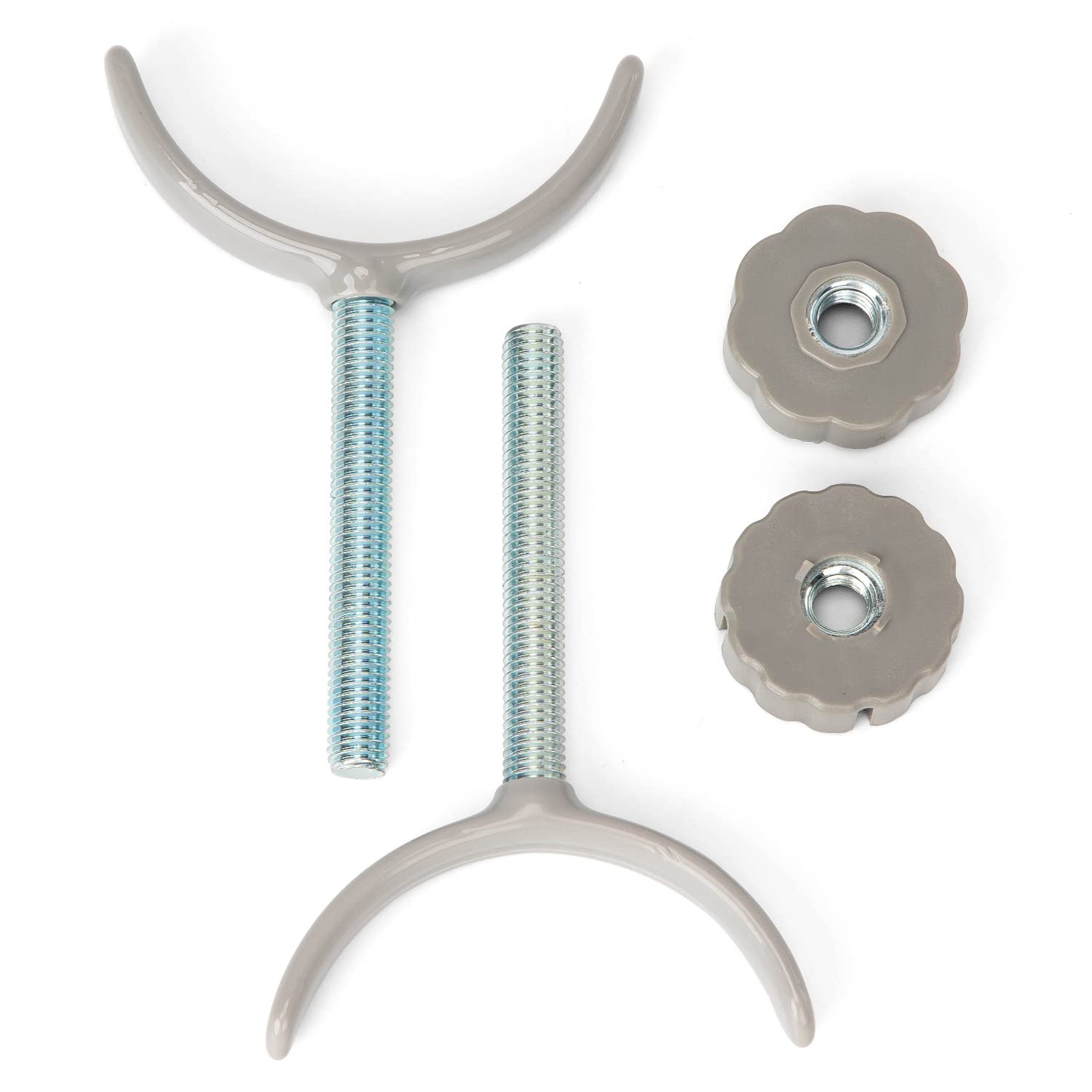 ThinkPetDog Gate Extra Long Y Spindle Rod for Stair Banister Adapter, M9.5 (9.5mm) Replacement Bolt Part for Pet Pressure Mounted Safety Gates 2Pcs-White