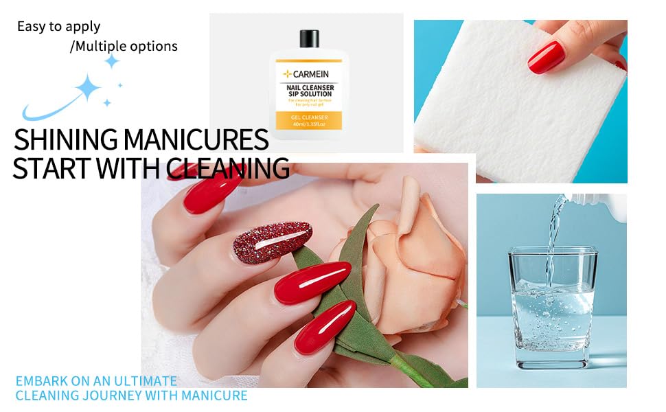 Image of Nail Cleaner & Gel Nail Polish Remover - Polyester Nail Gel Essential Kit(Gel Cleanser set D)