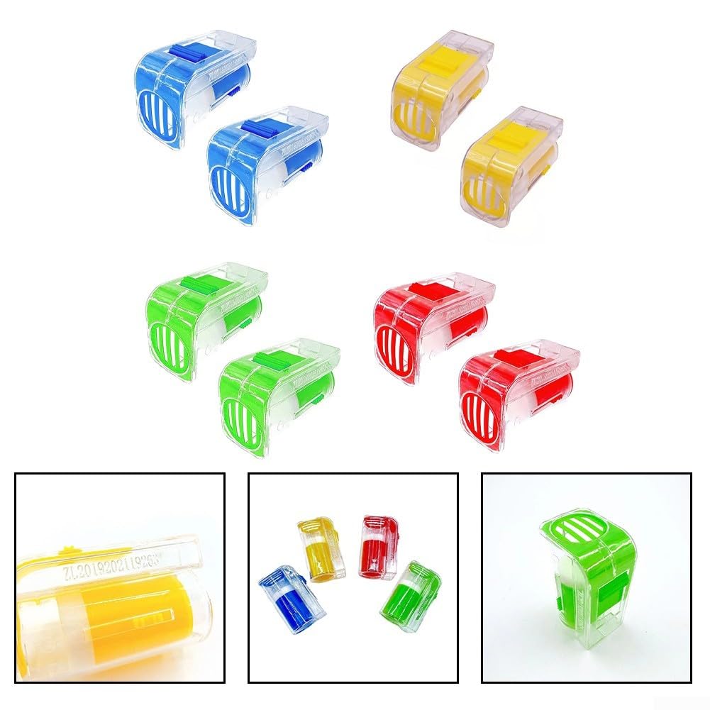 2 bottiglie per marcatura ape regina con gabbia in plastica per marcatura controllata e manipolazione delle api regine in blu