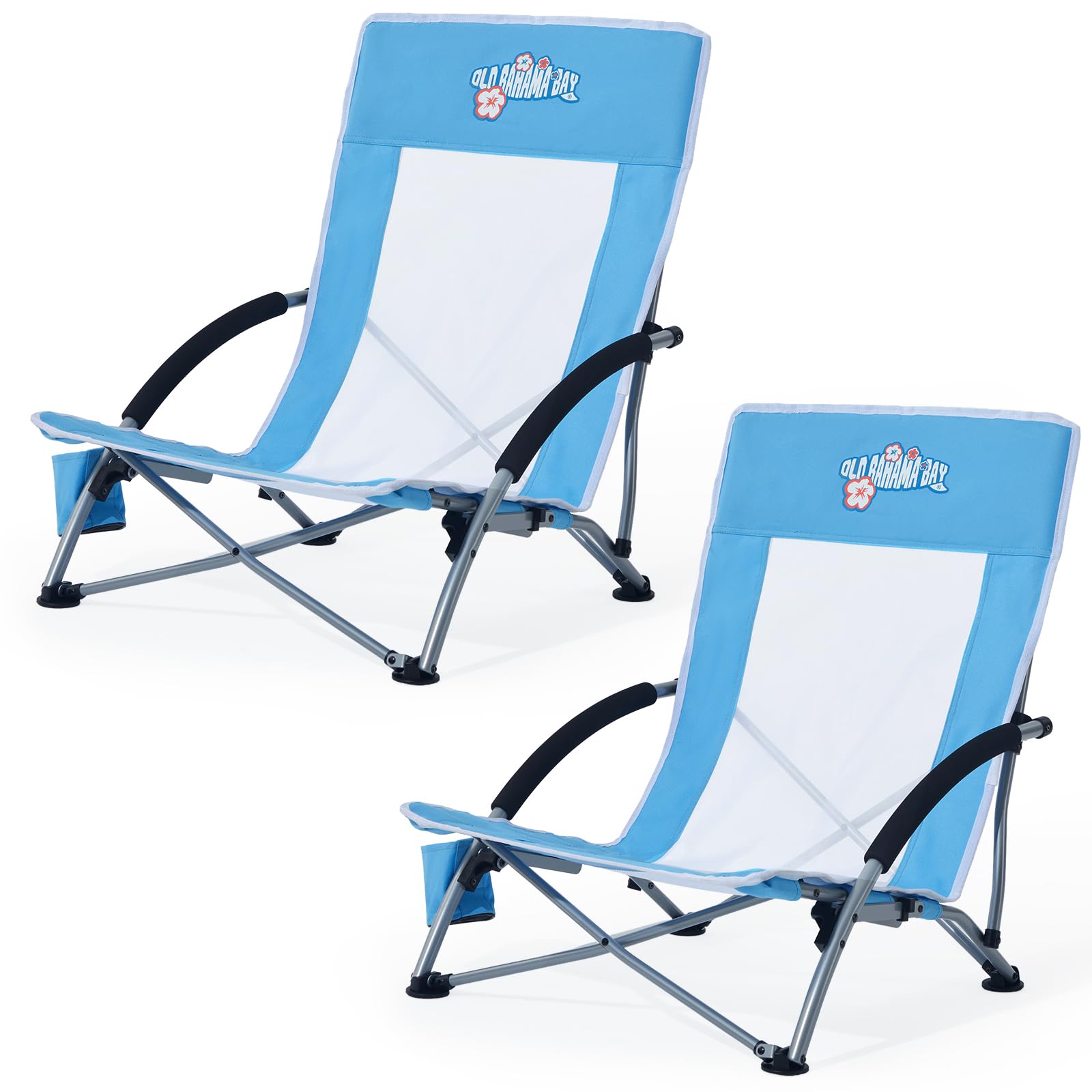 Old Bahama Bay 2 Pack Low Beach Chair