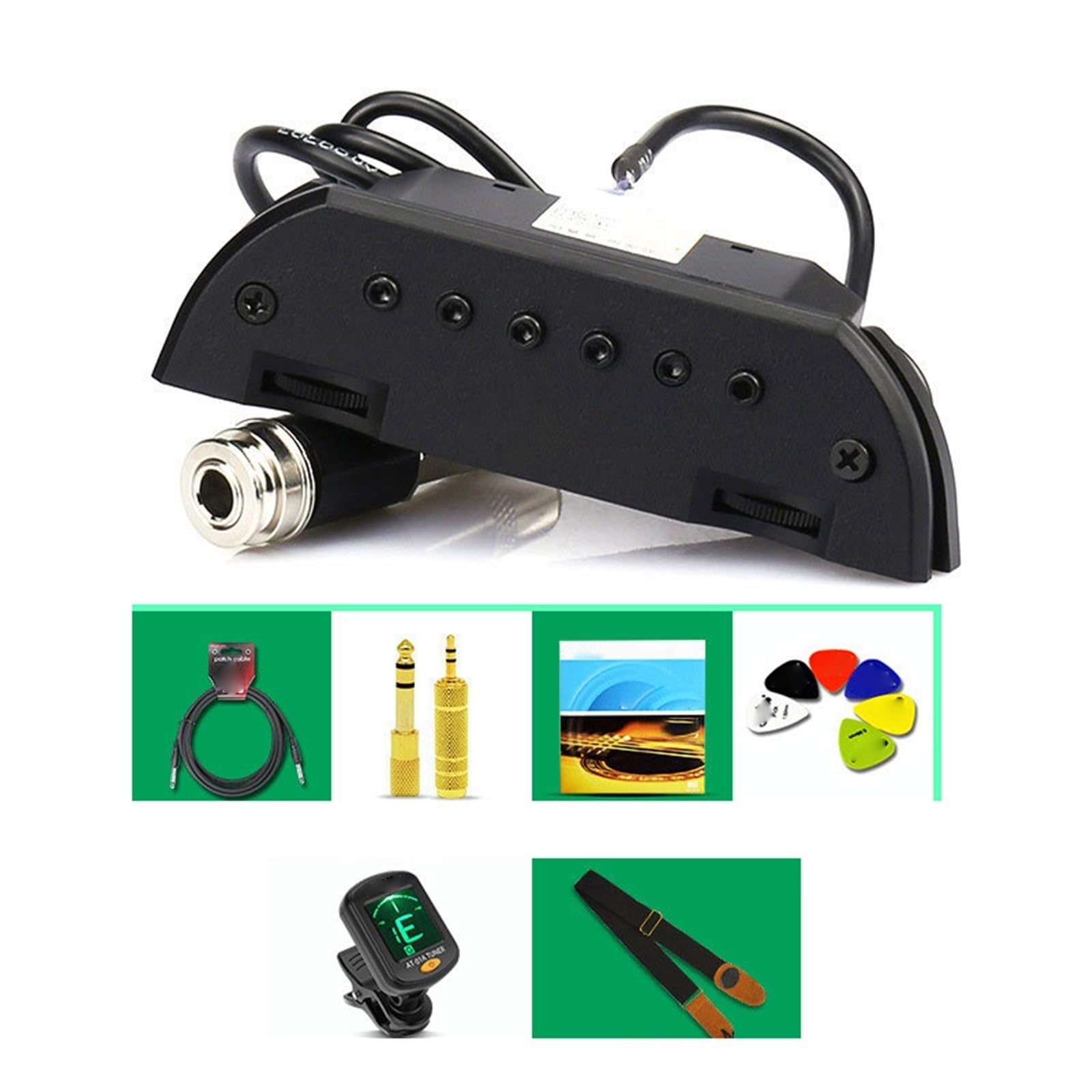 Guitar Pickup Folk Guitar Active Double Pickup No Need To Drill Holes Can Be Played On The Board Amplifier