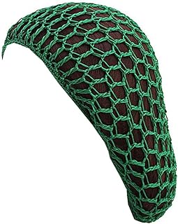 كيانموم قبعة شعر كروشيه ناعمة من الرايون للنساء بالوان متعددة، Fw-12-green, M