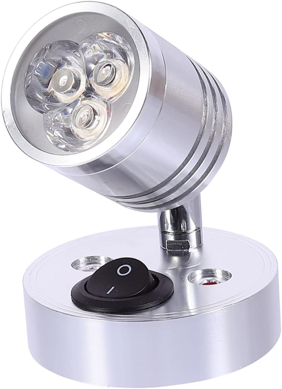 ULTECHNOVO 1pc Aluminum LED Wall Lamp Flexible Suction Light for Rv Yacht and Home Use High Brightness Energy Efficient Warm Light for Kitchens and Cabinets