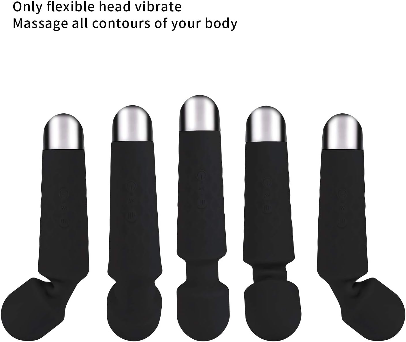 Upgraded Personal Wand Massager – 5 Speeds 20 Patterns – USB Rechargeable and Handheld for Full Body Massage - Perfect for Relieve Muscle Tension, Back, Neck Soreness, Sports Recovery