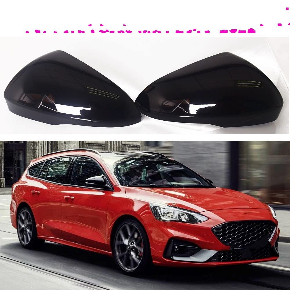 Coperchio Per Specchietto Laterale Ford Focus MK4 2019-2024 In ABS, Argento Galvanizzato, Installazione Adesiva, 1 Paio
