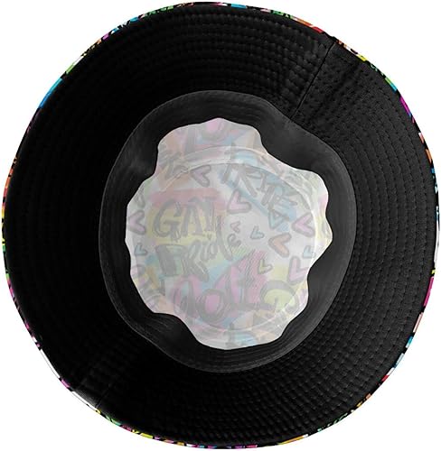 Miniatura 10 de Sombreros de pescador LGBT de arcoíris a la moda, con orgullo gay para el sol, para exteriores, para mujeres y hombres