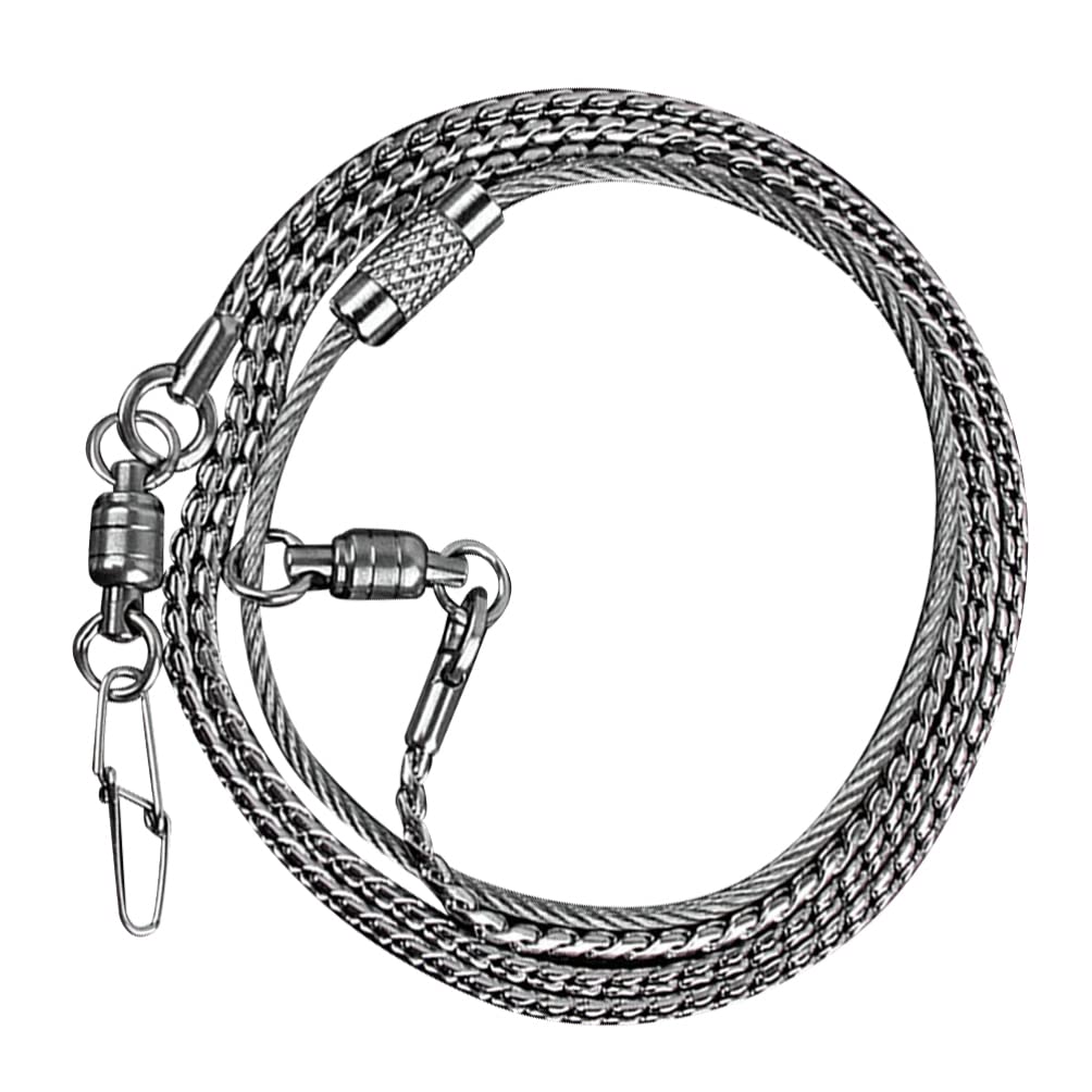 Parrot Foot Chain, Stainless Steel Anti- bite Flying Training Anklet Ring Bird Harness for Parrots Macaw African Greys Parakeet Cockatoo Cockatiel