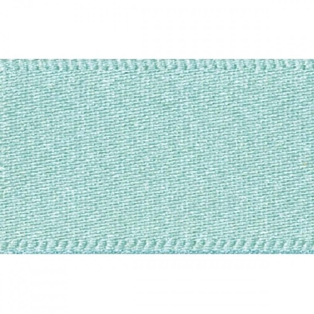 Berisfords Double FACE Poly Satin Ribbon, Aqua, 10.5x10.5x3 cm