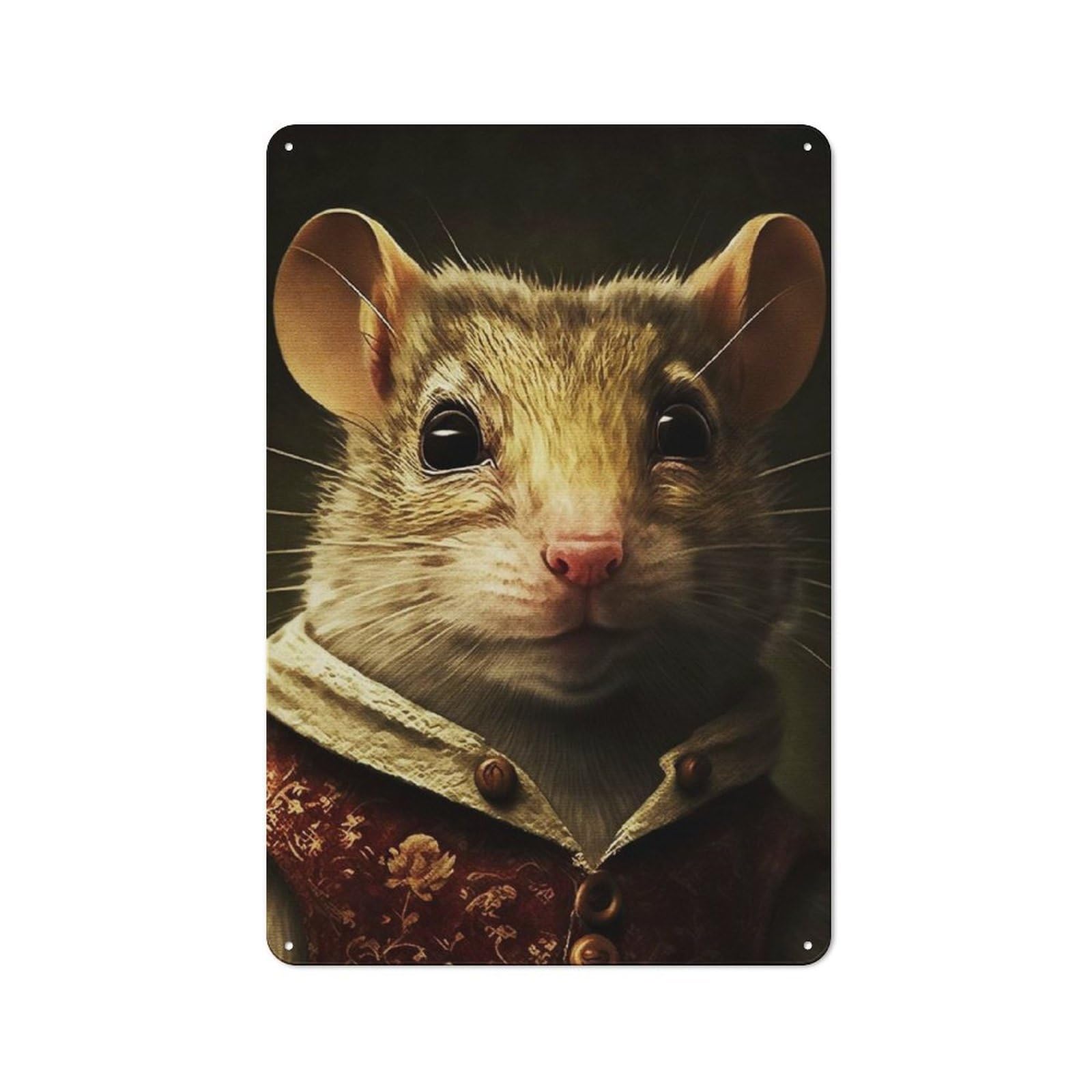 Junmoney Style-16 Loft Style Metal Wall Sign 30X20cm Featuring Meme Mouse, Studio Wall Art For Loft, Studio, Office Or Creative Room