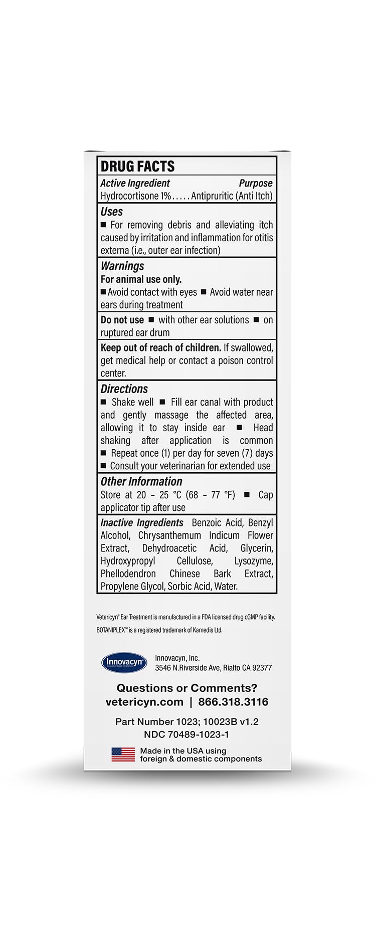 Vetericyn Triple-Action Ear Treatment for Dogs & Cats - 1% Hydrocortisone Ear Drops for Dog Ear Infection Relief - Fast Itch Relief & Healing with Otizyme Blend. 1.5 Ounce - image 5