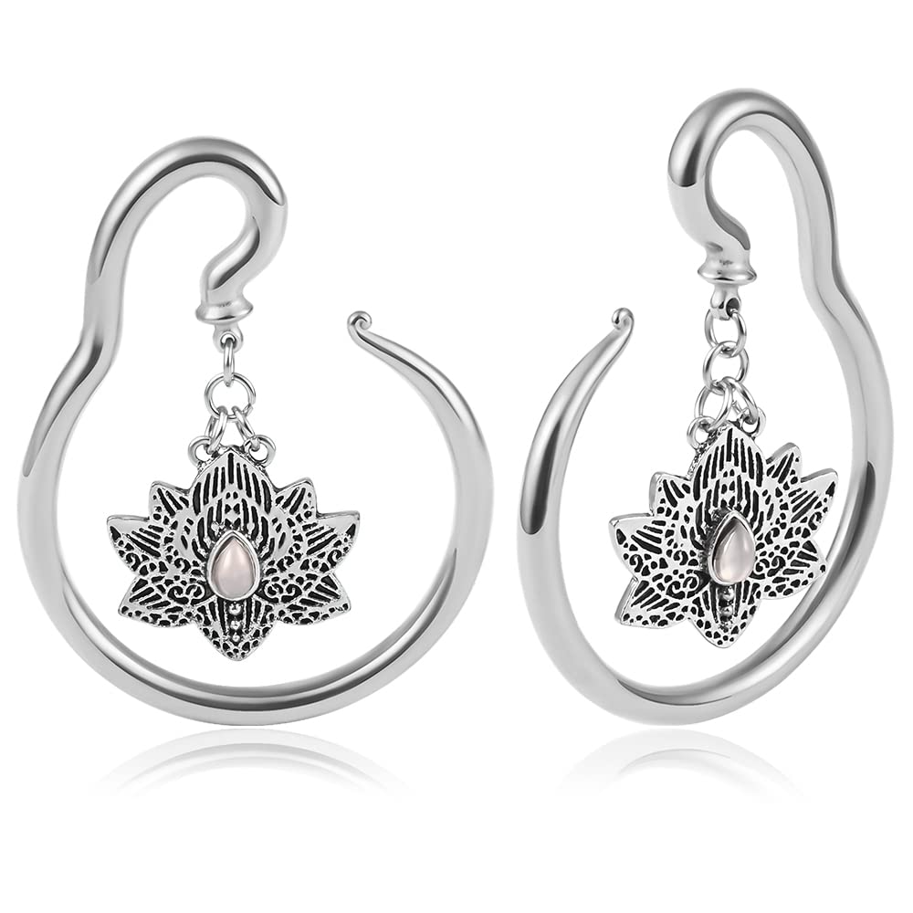 DOEARKO Lotus Ear Hangers Gauges
