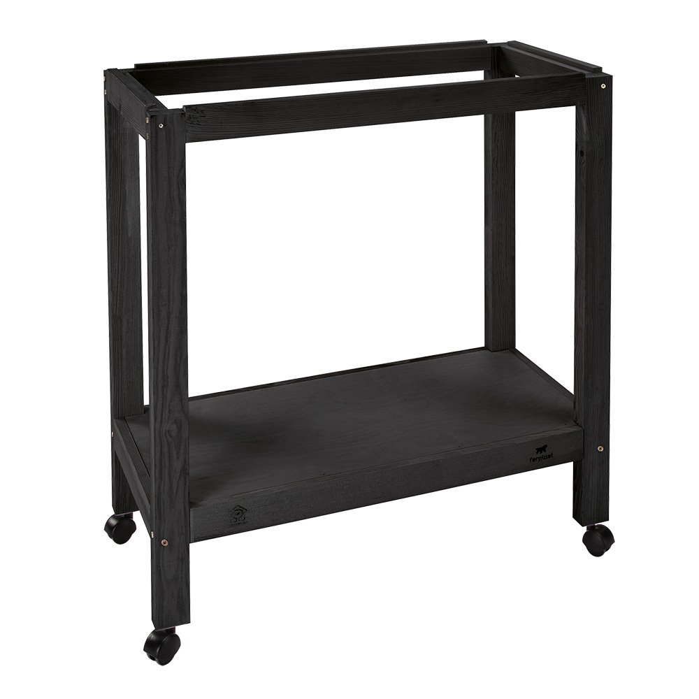 Ferplast SUMET 65 WOOD Supporto gabbia uccelli legno con ruote