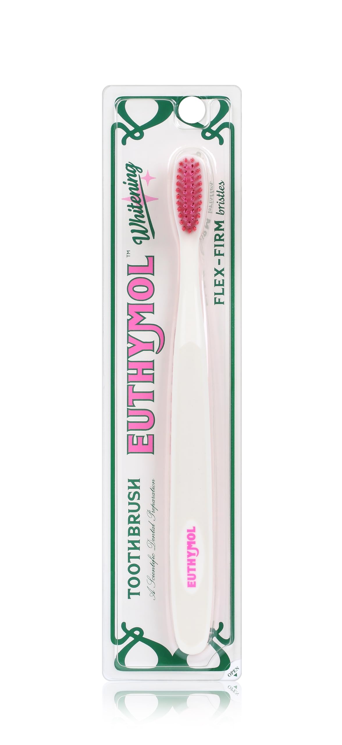 Euthymol Whitening Toothbrush (White), Compact Small Full Head, High-Strength Micro Soft bristles, Deep Cleaning, Sensitive Gums Teeth, Daily Oral Enamel Dental Care