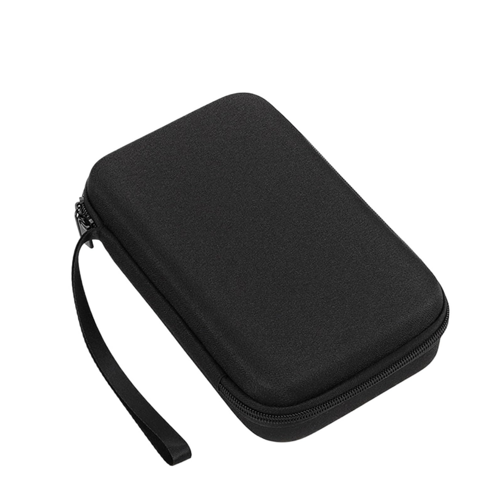 Lot de 2 organiseurs Voyage Grande capacité for appareils électroniques, tablettes, disques durs, câbles, Sacs Rangement Portables EVA Duricrust Airbag(Black)