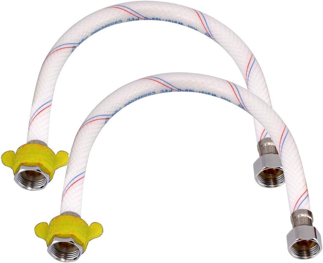 DRIZZLE 24 Inch PVC Connection Pipe | Heavy Duty Geyser Pipe For Hot & Cold Water (Pack of 2 Pieces)