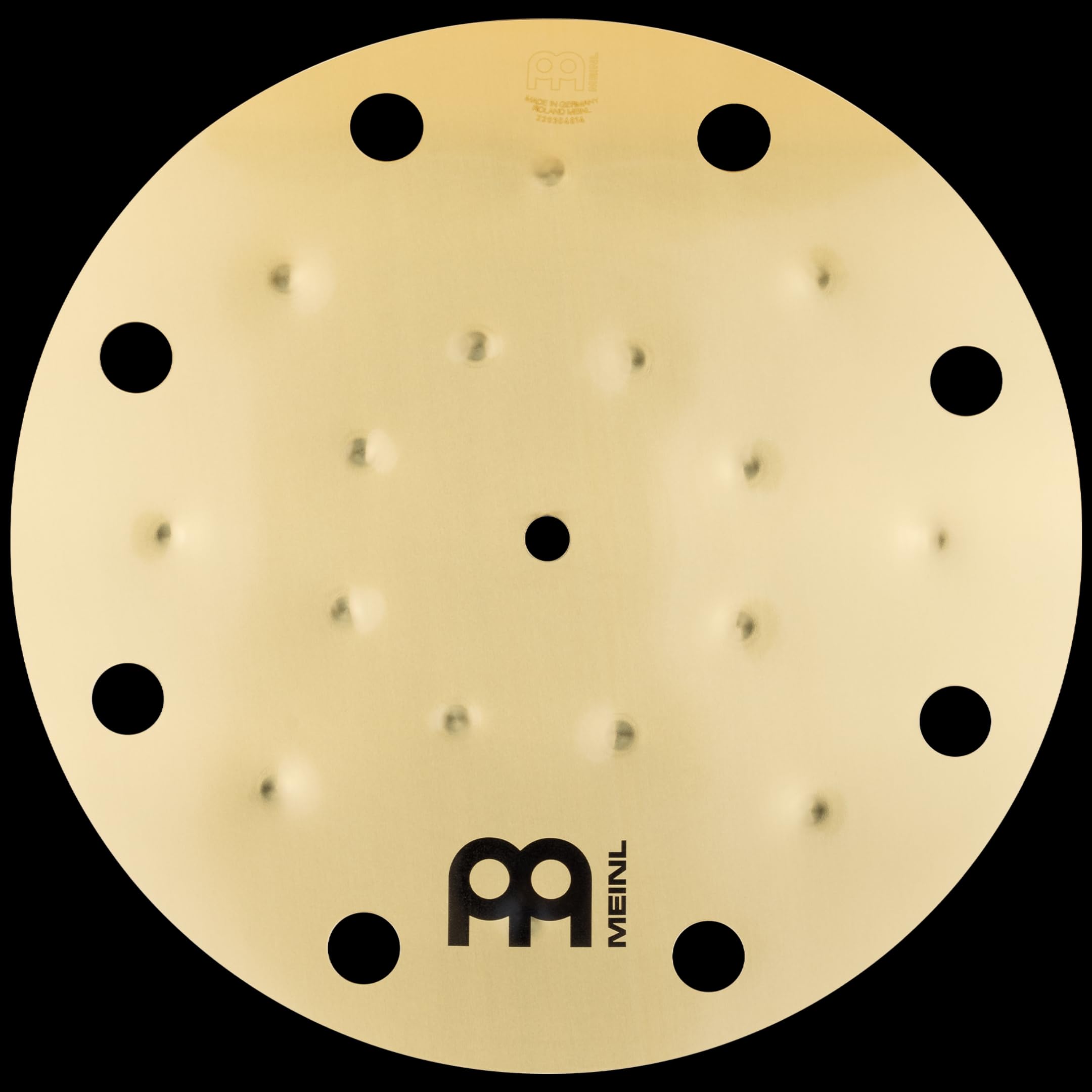 Meinl Cymbals 3-Piece Smack Stack Cymbal Pack with Holes 10", 12", 14" — HCS Traditional Finish Brass for Drum Set — Made in Germany, 2-Year Warranty (HCS024SM)