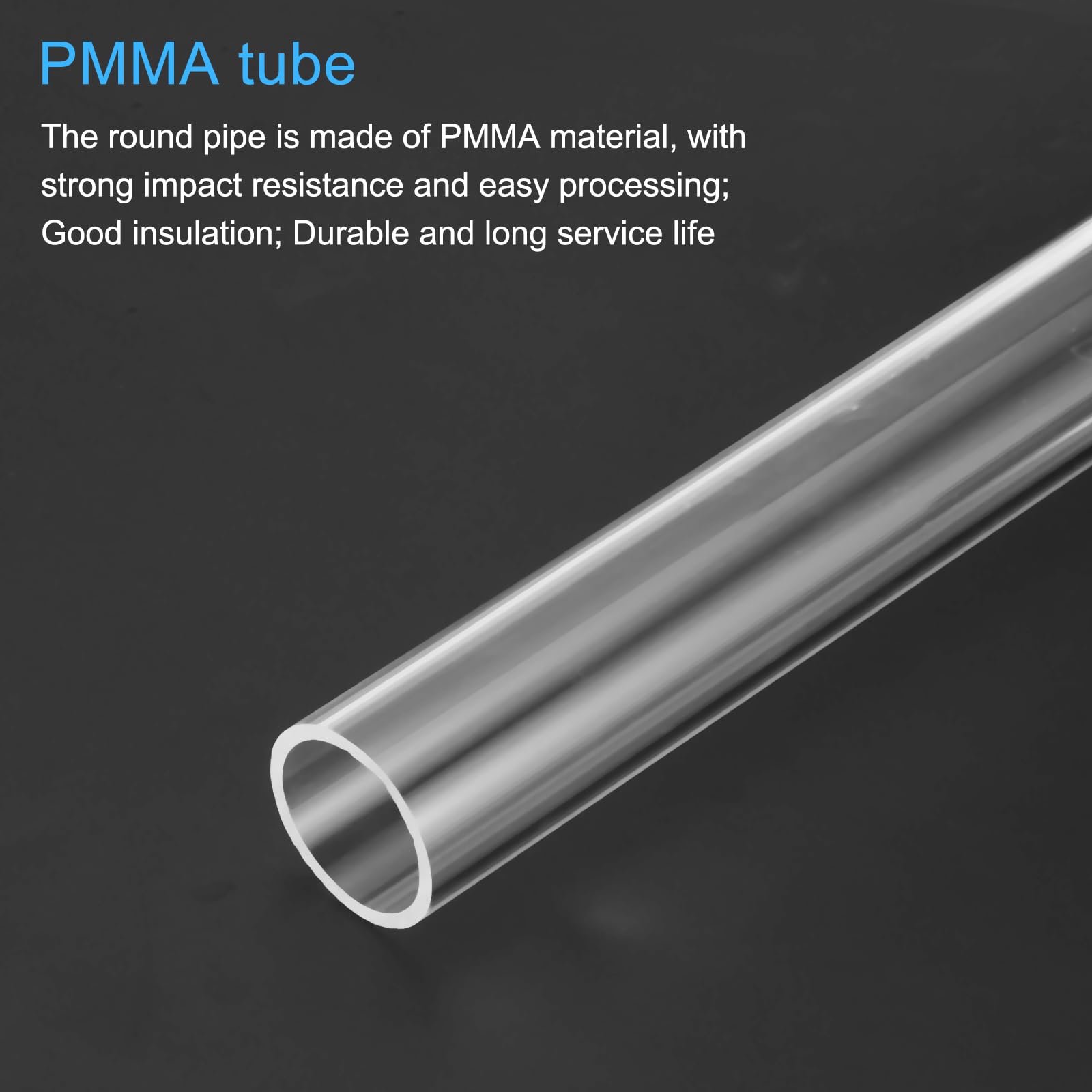 Tubi in PVC trasparente diametro 21 mm 25 mm lunghezza 250 mm per lampade da terra