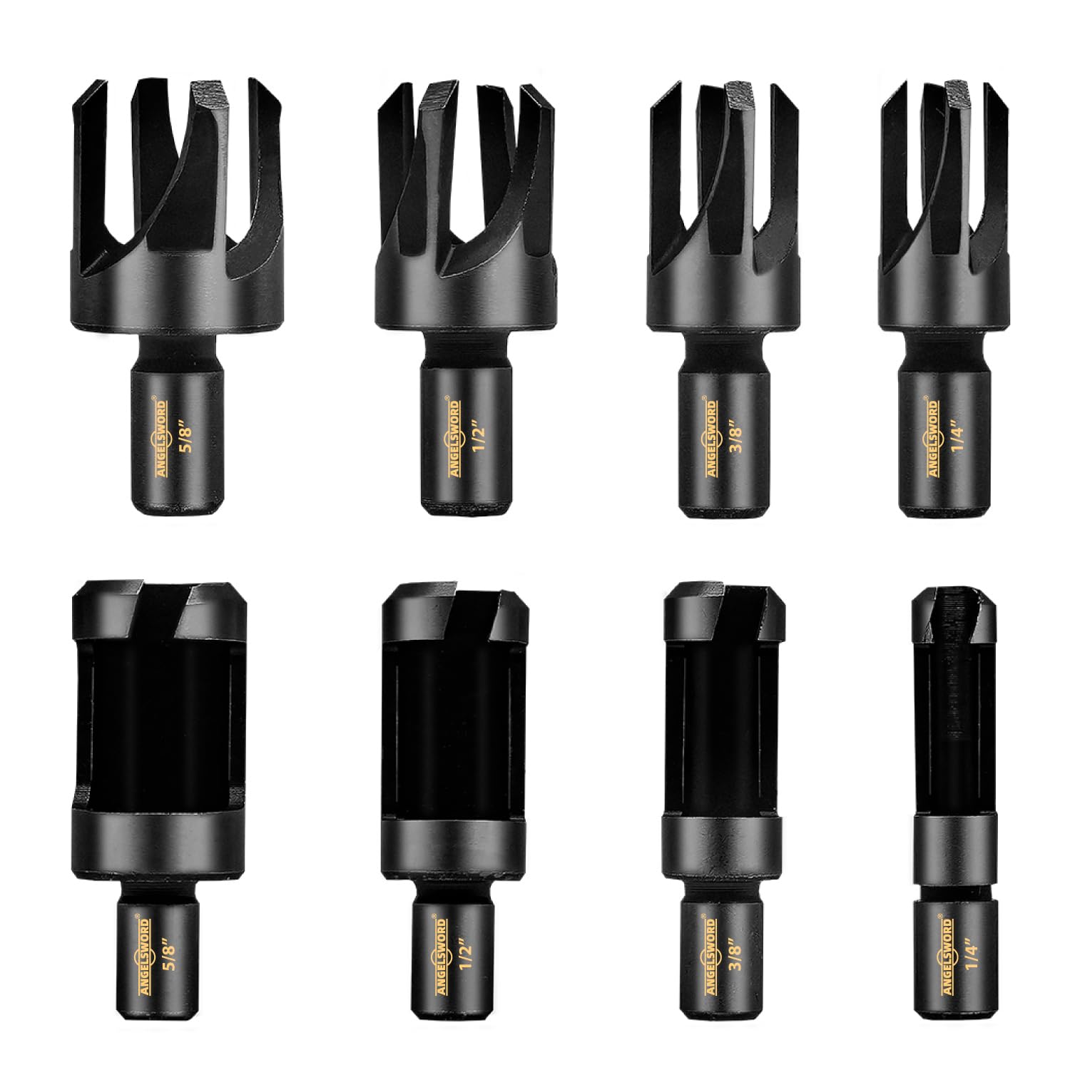 ANGELSWORD Wood Plug Cutter Set - 8 Sizes -1