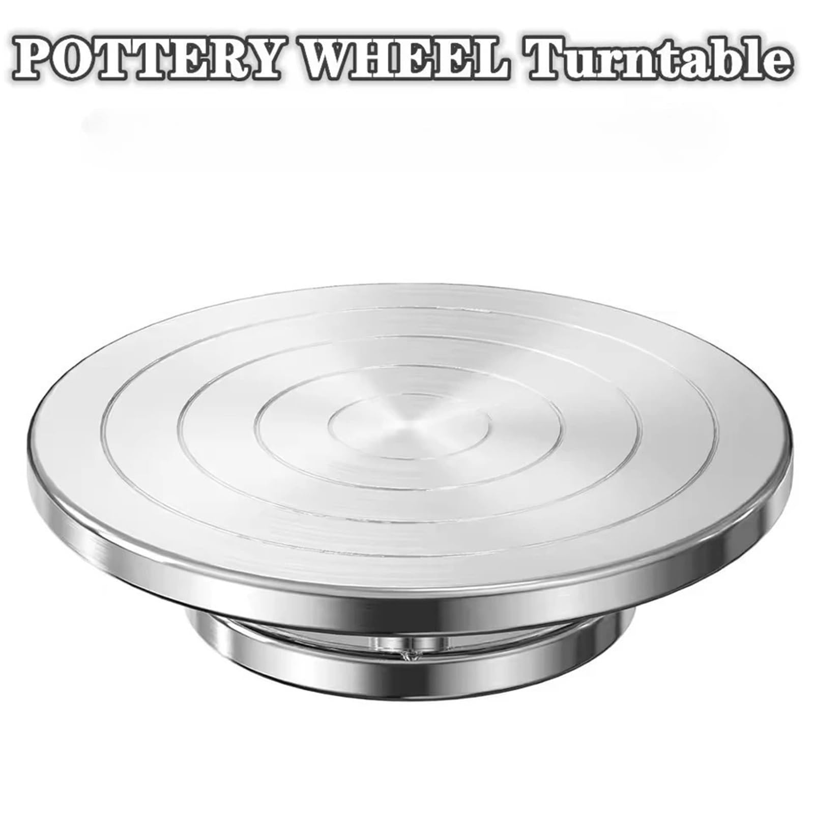 Torno Alfarero,Torno Ceramica Torno de cerámica aluminio 11-20 cm, plato giratorio for bricolaje, herramientas arcilla doble cara, soporte for pasteles y esculturas(B 20CM 1PCS)