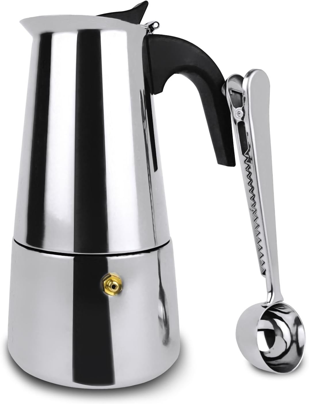 FrenchCoffee 6Cup Italian Coffee Makers + 1 FREE Spoon Coffee Maker