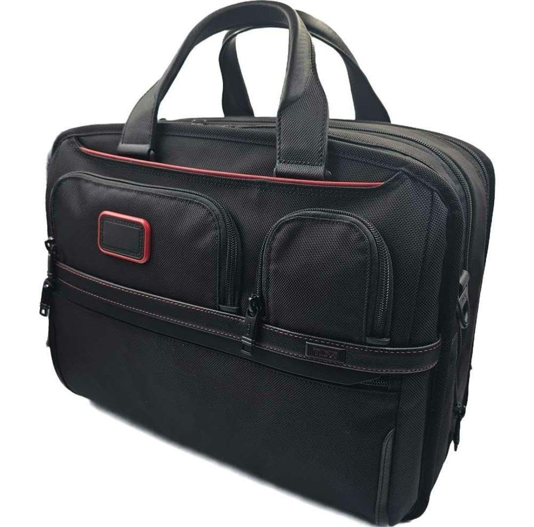 Amazon.co.jp: TUMI × JAL ALPHA ブラックレッド ブリーフケース PC 