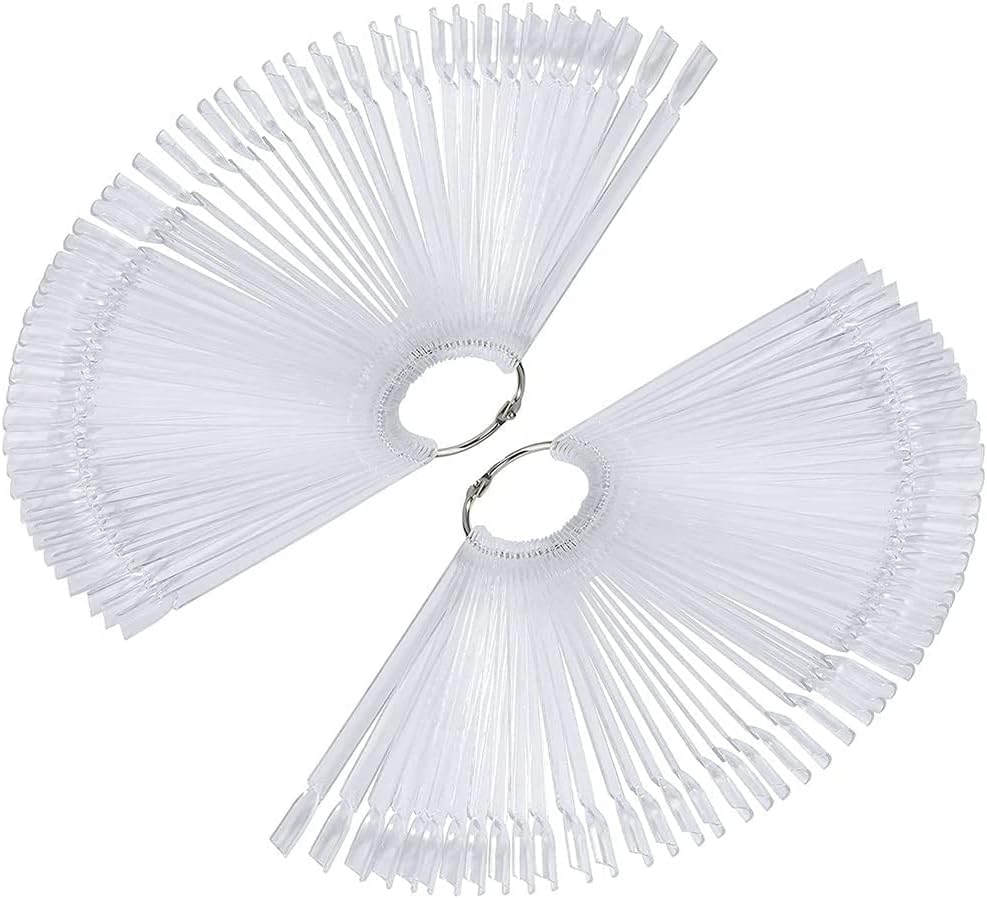 Acheter 100 Pièces Nuancier Ongle, Nail Tips Art Présentoir, Transparent Présentoir Faux Ongles Couleur Maquillage Vernis à Pour Pratiquer Des Modèles, Ovale ? Comparer Chez