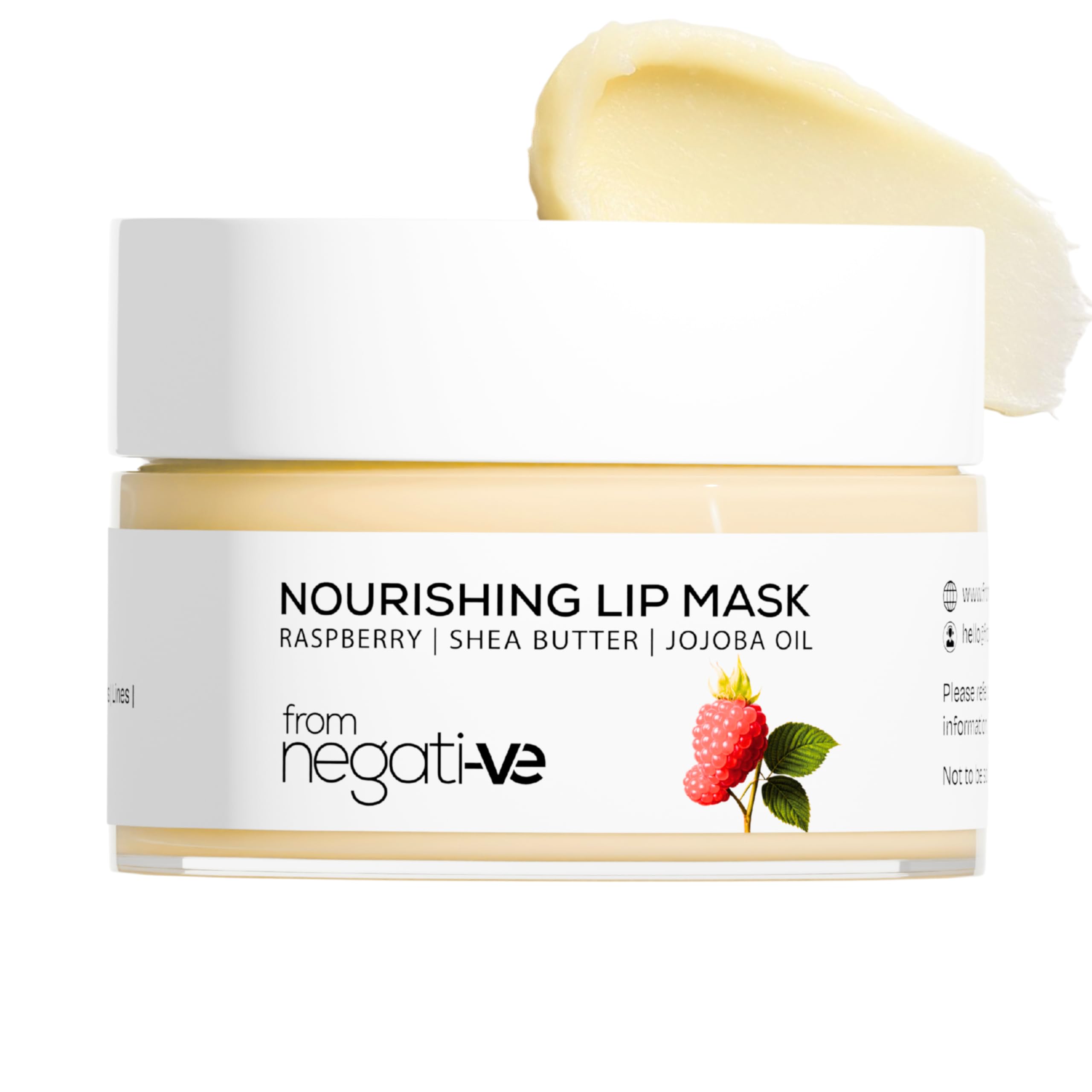 From Negative Lip Sleeping Mask for Dark, Dry & Chapped Lips | With Shea Butter, Kokum, Squalane & Berry Extracts | Heals, Hydrates & Plumps Overnight | Peptide-Infused Lip Repair Balm | 10g-image-10