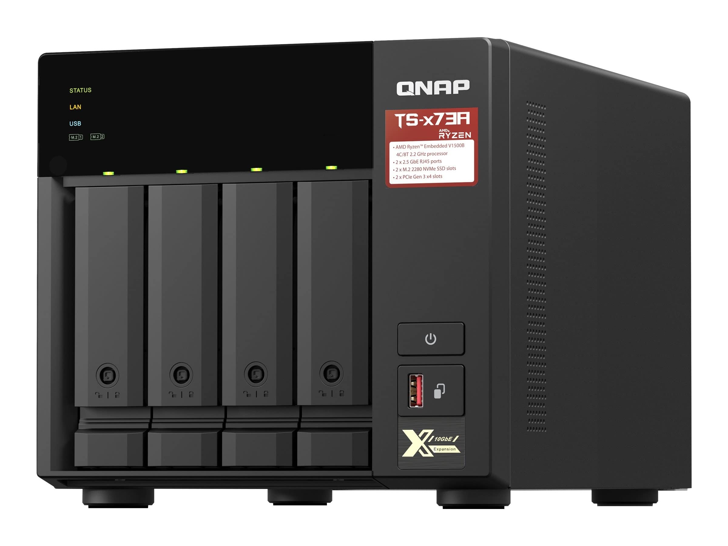 Sponsored Ad – QNAP TS-473A-8G, 4-Bay, AMD Ryzen quad-core 2.2 GHz 2.5GbE NAS supports M.2 NVMe SSD and PCIe expansion