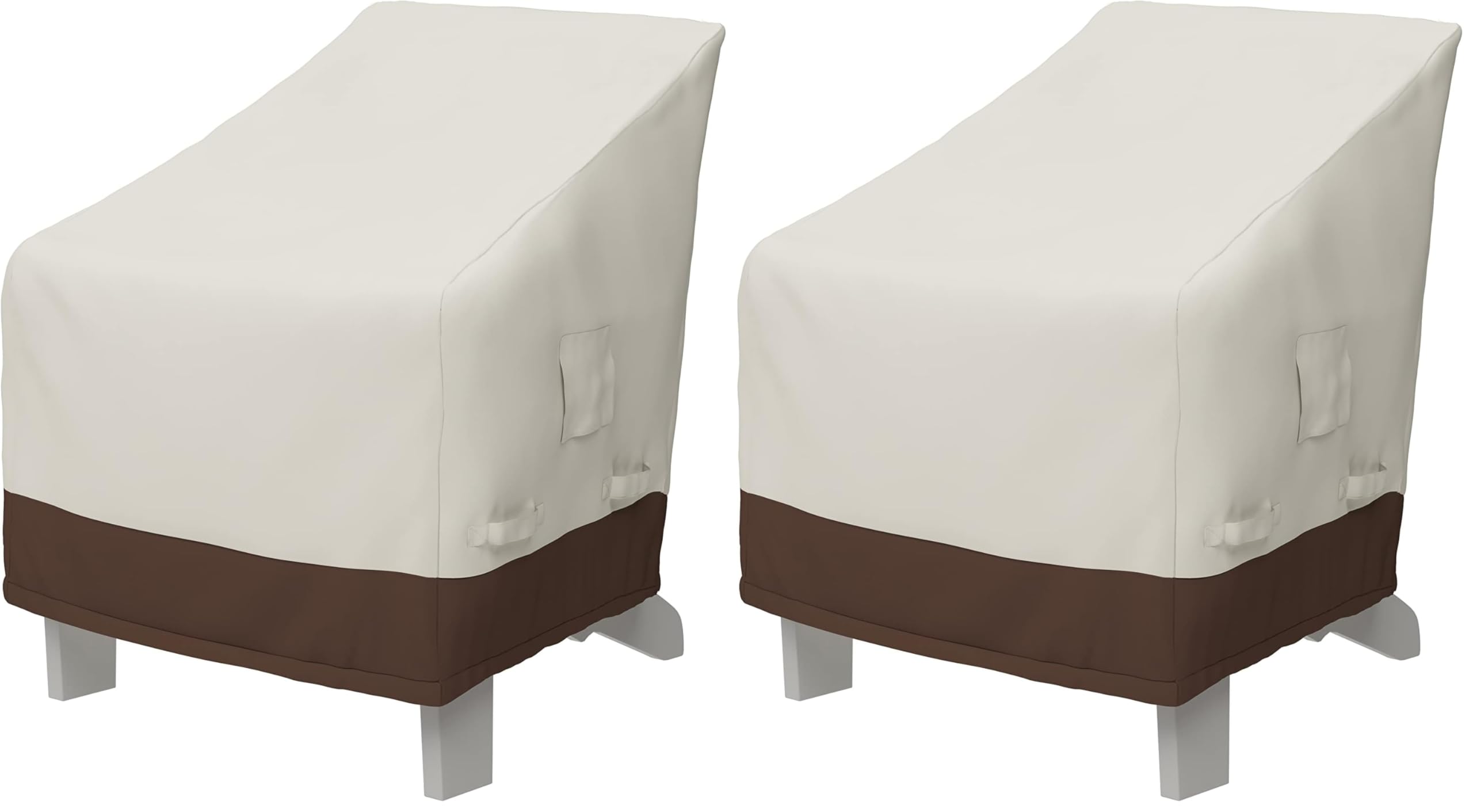 Amazon Basics Funda Protectora para Silla de jardín Adirondack, Beis/Bronceado (Paquete de 2)