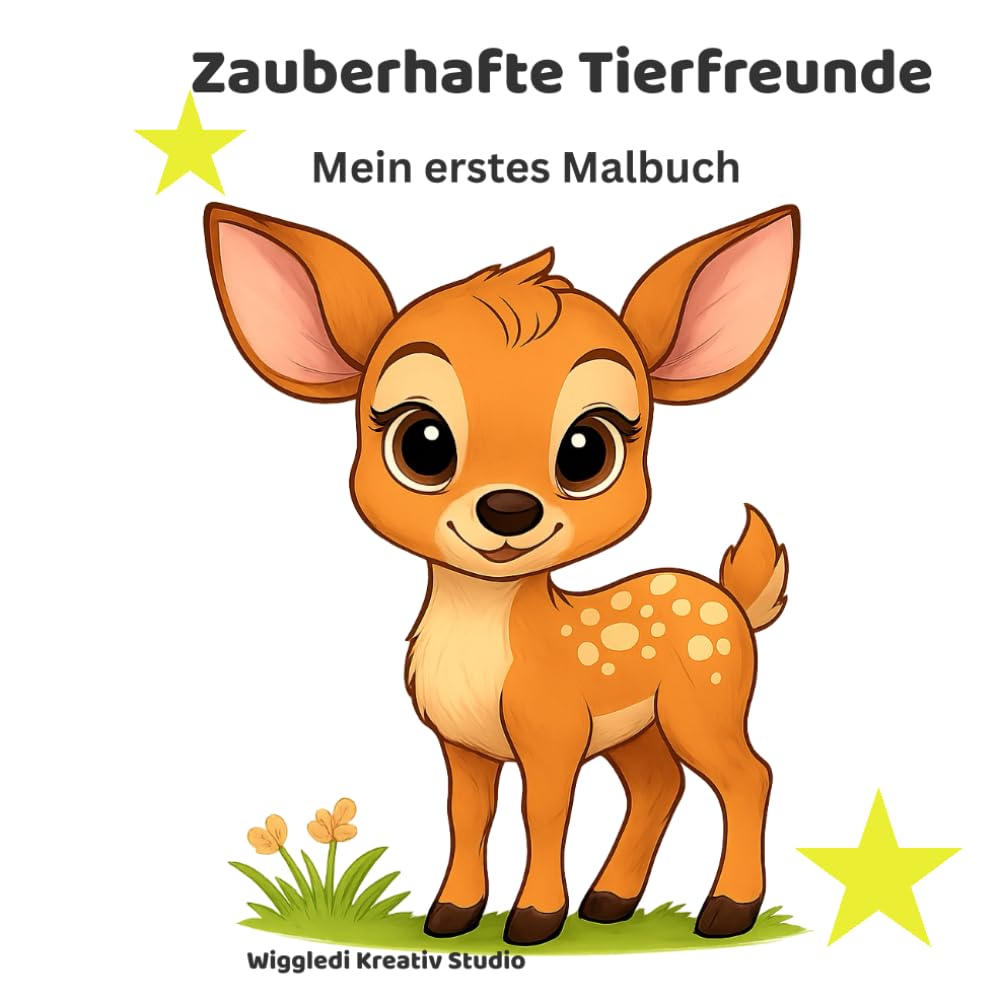 Zauberhafte Tierfreunde – Mein erstes Malbuch: Niedliche Tiere zum Ausmalen für Kinder ab 3 Jahren | Kreatives Malbuch für Mädchen und Jungen