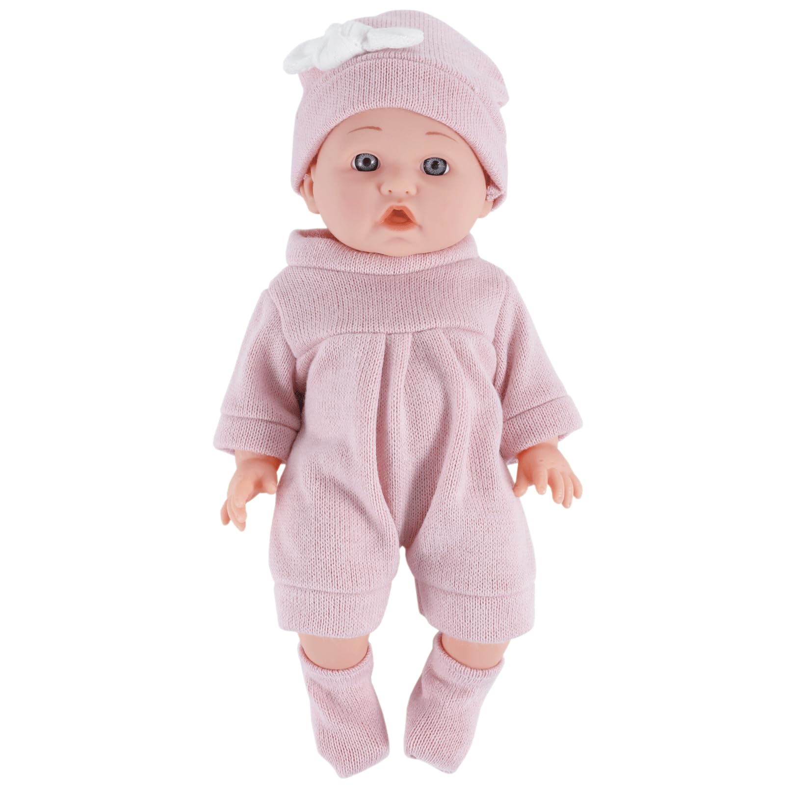 Ropa y accesorios de muñeca de 12 pulgadas con diadema, sombrero, calcetines, 4 paquetes para muñecas de 10, 11 y 12 pulgadas (no incluye muñeca) 8