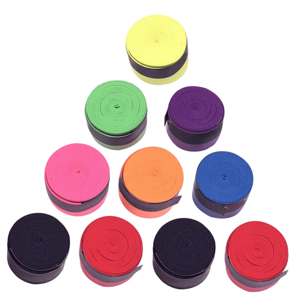 VANZACK Tennis Grip Tape 10 Rolls Featuring Holes for Increased Grip Softness Sweat Absorption Sturdy Non-Slip Versatile for Tennis Badminton Squash