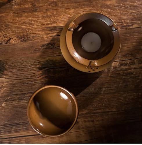 Miniatura 7 de Quemador de aceite esencial hecho a mano de gran capacidad, quemador de cera derretida, quemador de aroma de aromaterapia, difusor de aceite de