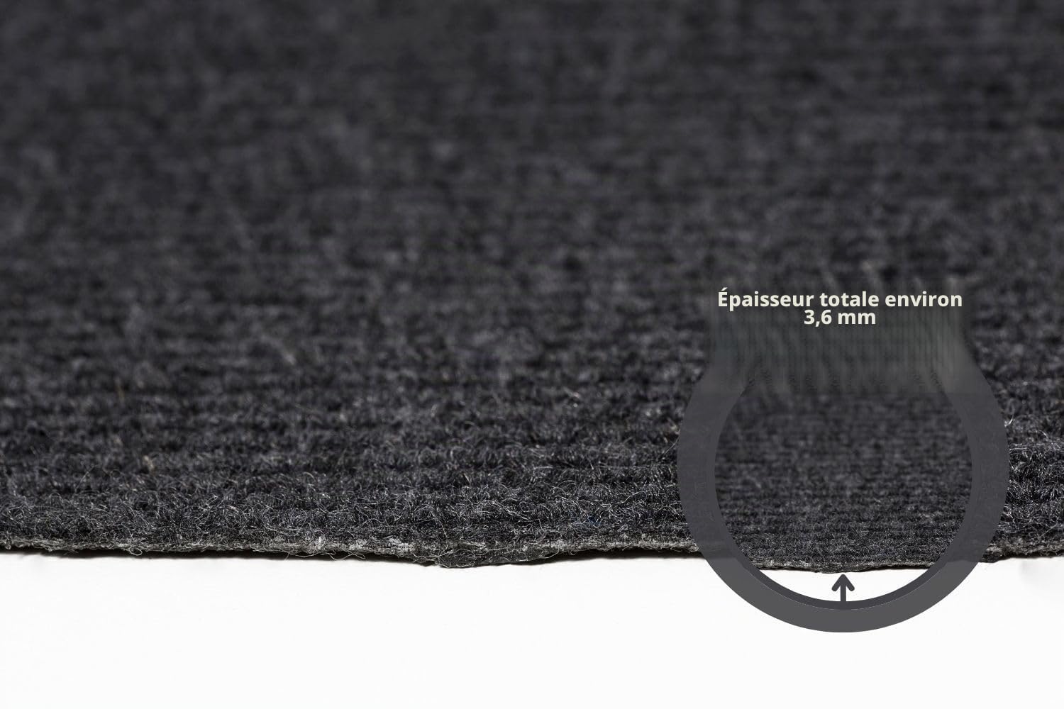 andiamo 290337 Lot de 15 Tapis d'escalier Autocollants et faciles d'entretien Anthracite