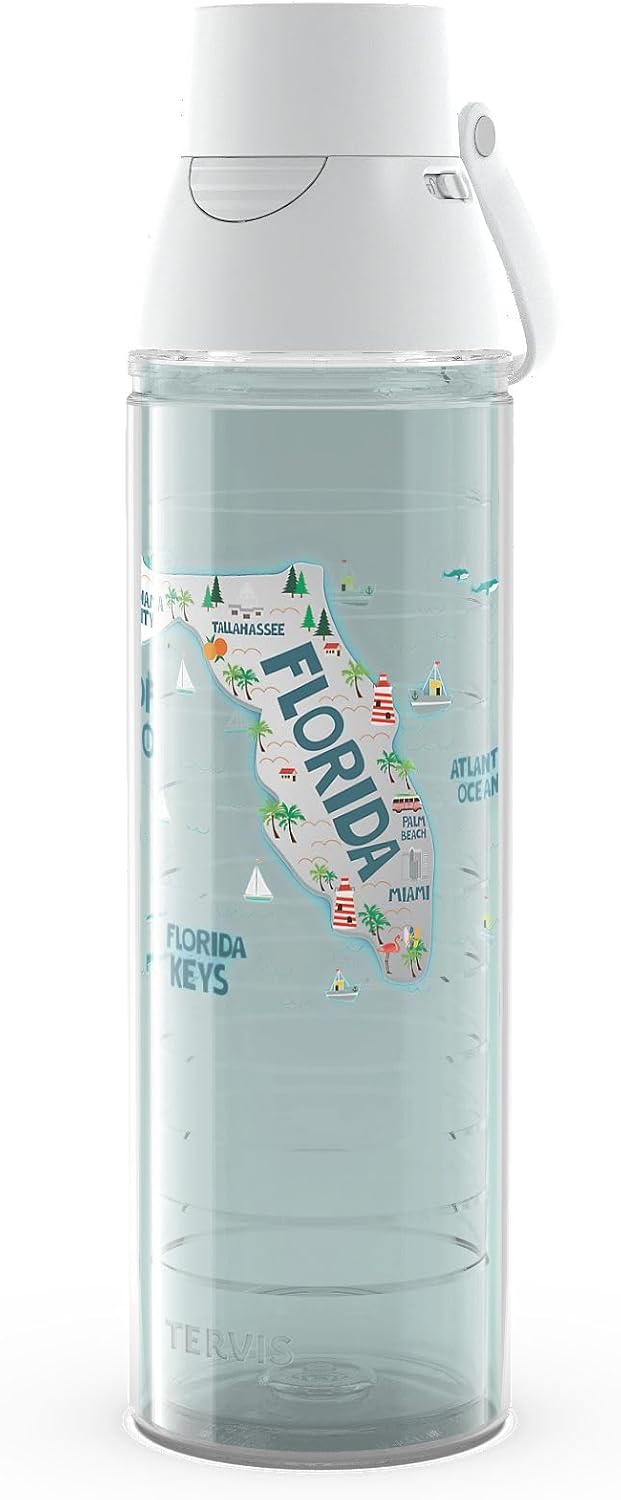 Tervis Venture Lite アメリカ国旗 米国製 二重壁断熱タンブラー トラベルカップ 飲み物を Tervis Venture Lite  アメリカ国旗 米国製 二重壁断熱タンブラー トラベルカップ 飲み物を冷たく温かく保つ 24オ Tervis Venture Lite Florida Fun Map 米国製 二重壁断熱タンブラー トラベルカップ 飲み物を冷たく