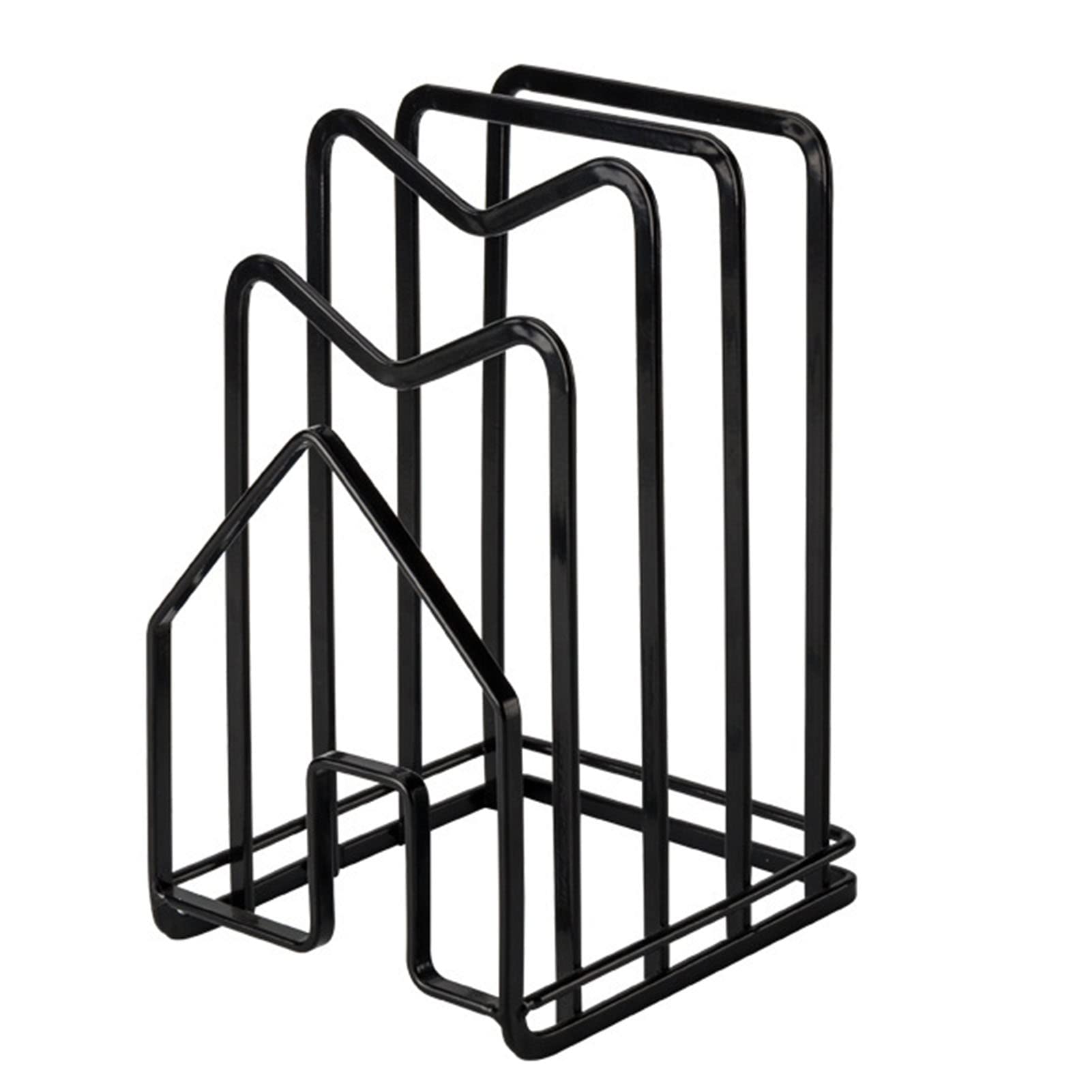 Organizzatore Per Tagliere, Supporto Per Supporto Per Tagliere Per Armadio da Cucina, Supporto Per Supporto Per Coperchio Multifunzionale Per Pentole Organizzatore (Nero)