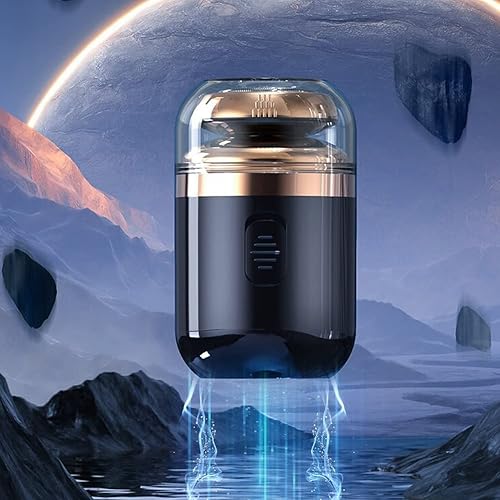 Miniatura 2 de Mini afeitadora eléctrica, maquinilla de afeitar automática portátil para hombres, afeitadora de bolsillo portátil, afeitadora giratoria recargable