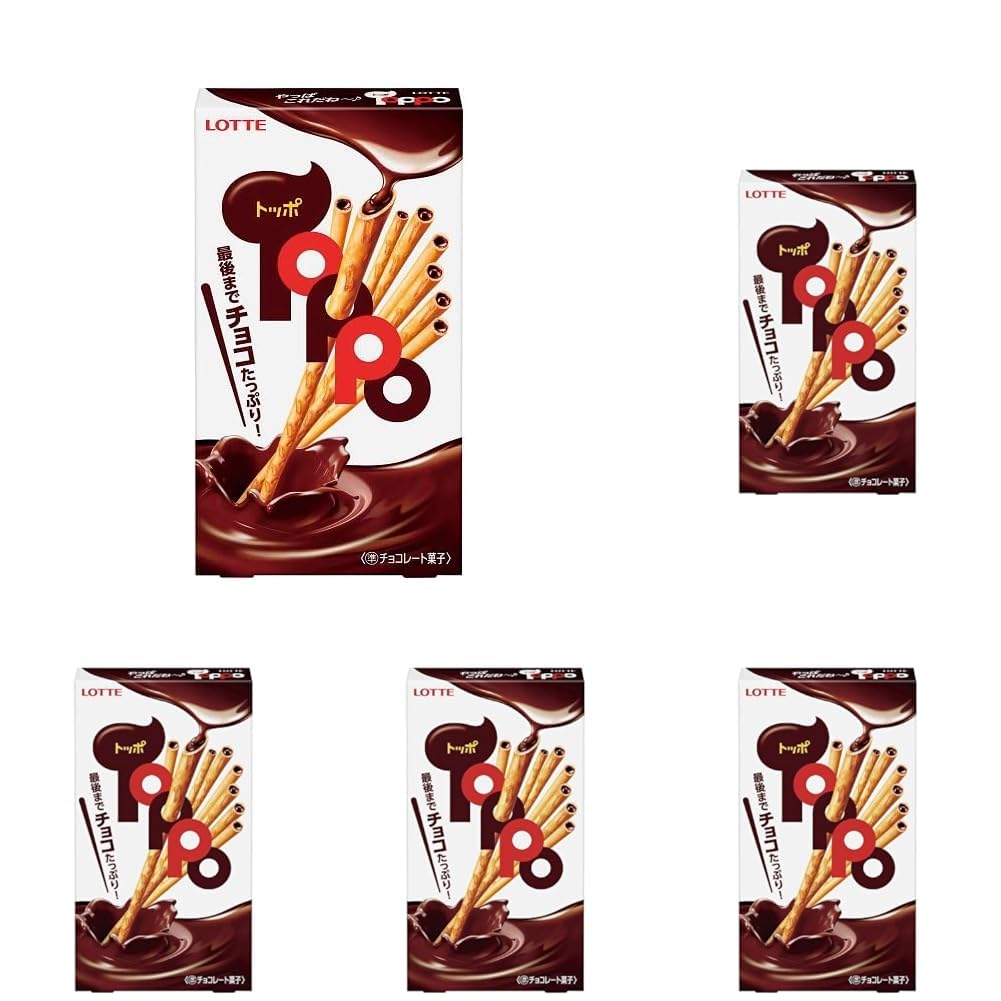 Amazon.co.jp: ロッテ トッポ 1箱(2袋) (× 5) : 食品・飲料・お酒