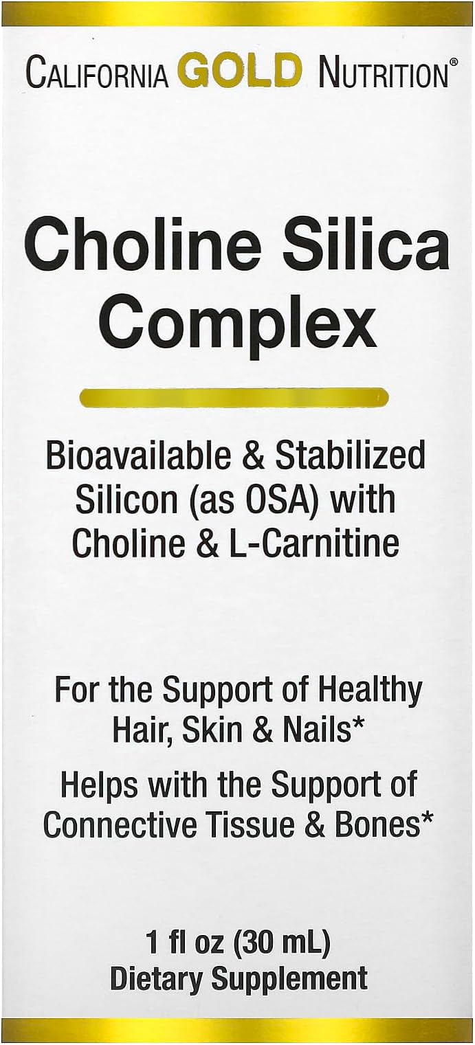California Gold Nutrition Choline Silica Complex, 1 fl oz (30 ml)