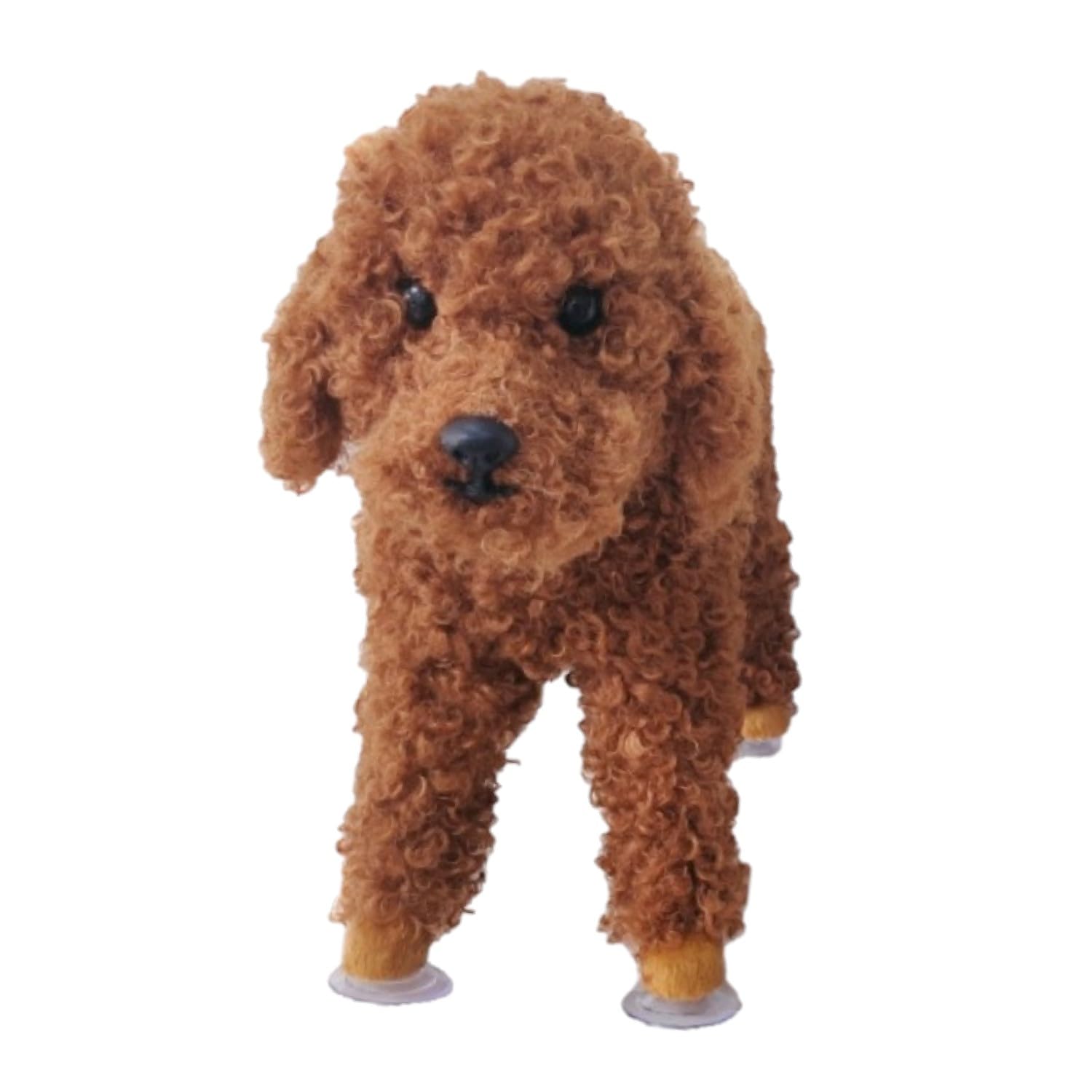 Opaeroo Male Dog Toy Silicone Simulation Humping Dog Toy, Pet Estrus Vent Puppy Toys for Male Estrus Dog Small Dogs Bulldog Teddy Dog, Pet Companion Coffee 18cm/7.1in