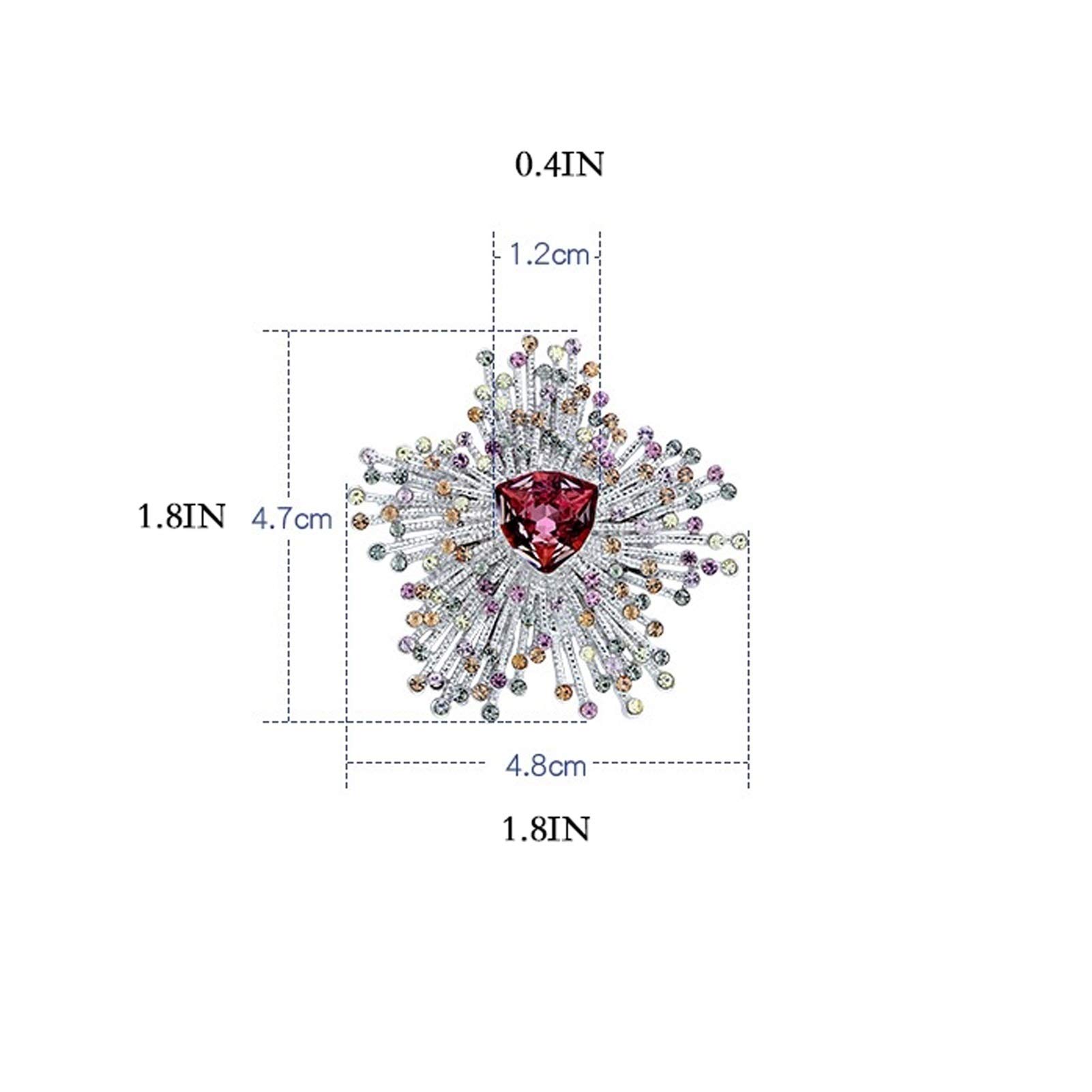 Broche de solapa Pin de la broche de la flor for las mujeres Cardigan Simple y generoso abrigo abrigo Temperamento Pin Damas Cumpleaños Boda Dimentario Decorativo Accesorio para disfraz de mujer y niñ