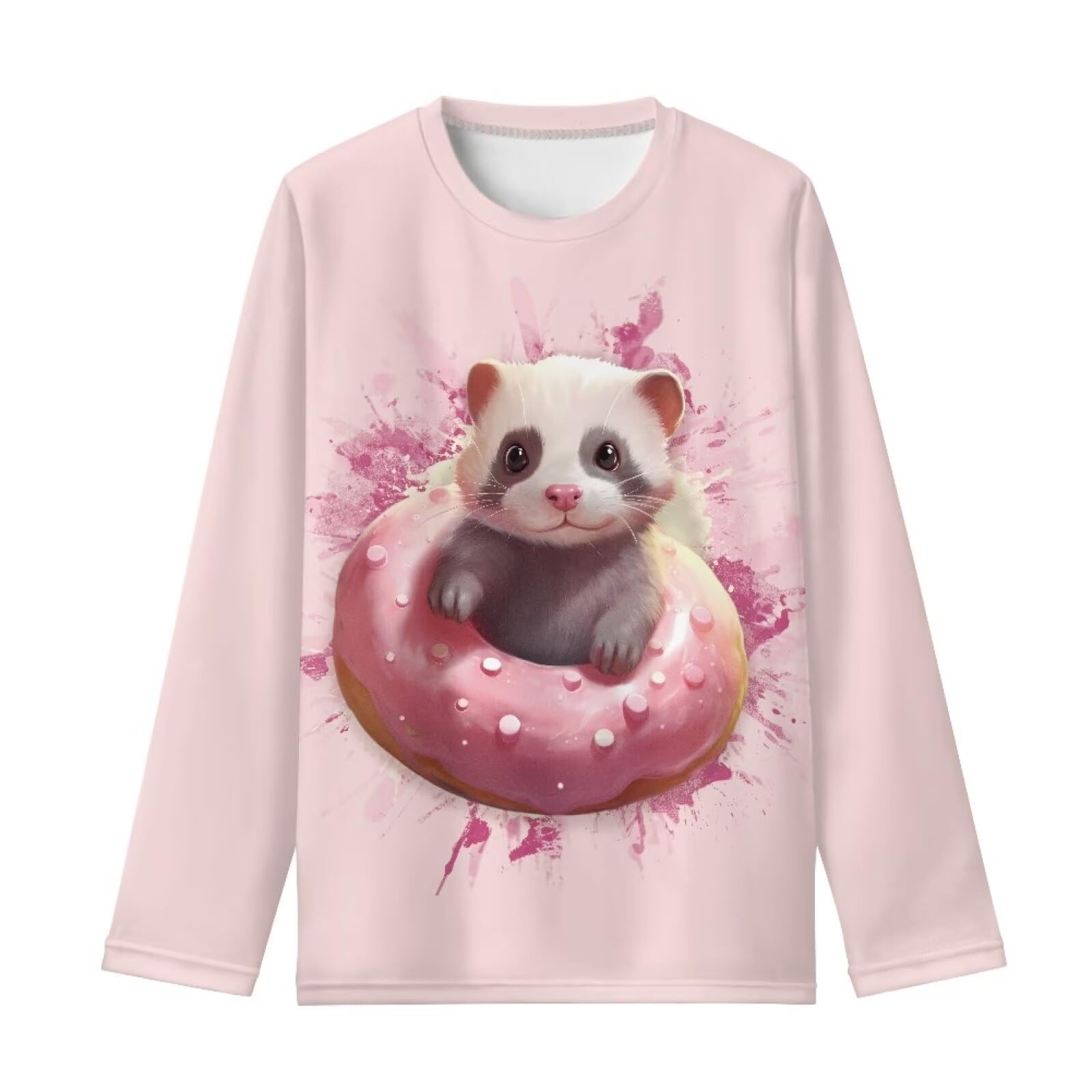 Long Sleeve Shirts for Girls Casual Crewneck Tops Fall Winter Outfits for 3-16 Years Old
