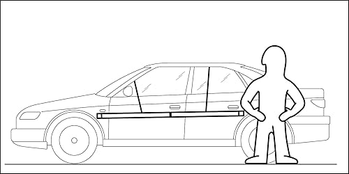 Miniatura 5 de ML INNOVACIONES Protector de puerta de coche, protector de abolladura para puertas de metal, modelo XXL (sin imán)