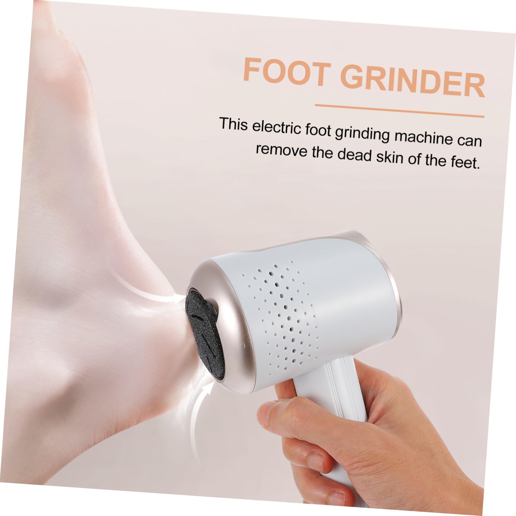 Rullo per Pedicure Elettrico per Piedi Rimozione Calli e Pelle Morta, Batteria 1800mah, Ricarica Usb, Design Compatto in Abs, per Uso Domestico
