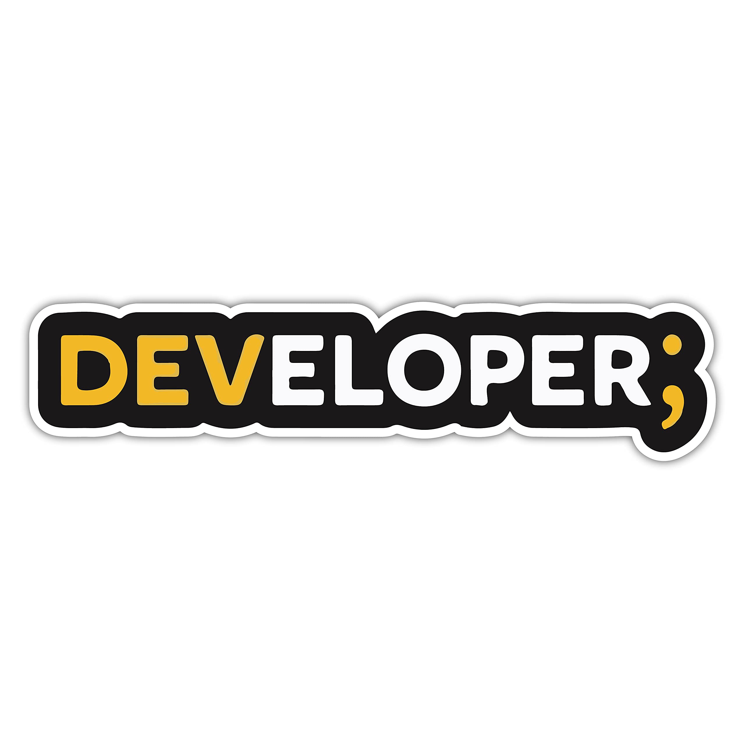 woopme Developer Sticker for Programmers Vinyl Decal Printed Sticker for Laptops Bottles Cars Bikes (8 x 2 cms, Multicoloured) (B094J3CJSC) Amazon Price History, Amazon Price Tracker