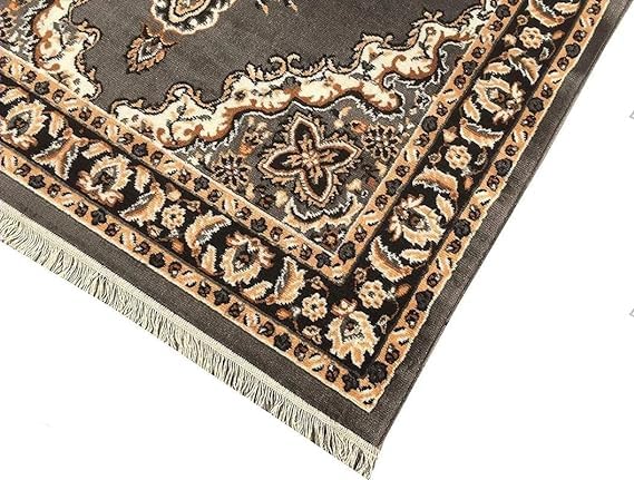 Image of Soft Washable Beautiful Acrylic Rugs for Home Decor Living Room 5x7 feet (150 x 200 CM) Grey