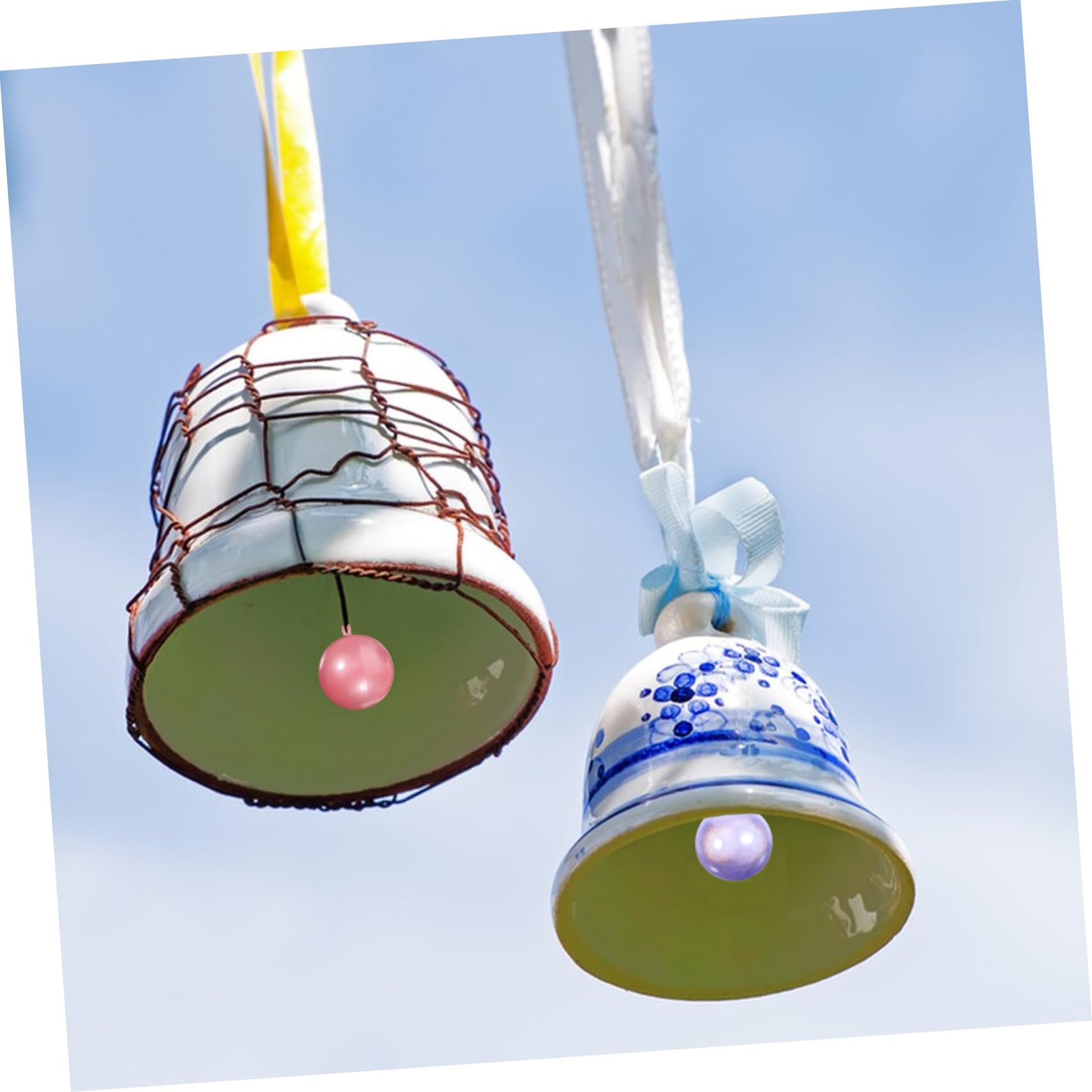 TOPBATHY 2 Set Di Mini Campanelli Da 17 Mm Accessori Rotondi Da Appendere Decorazioni Per Artigianato in Stile Giapponese 6 Pezzi * 2
