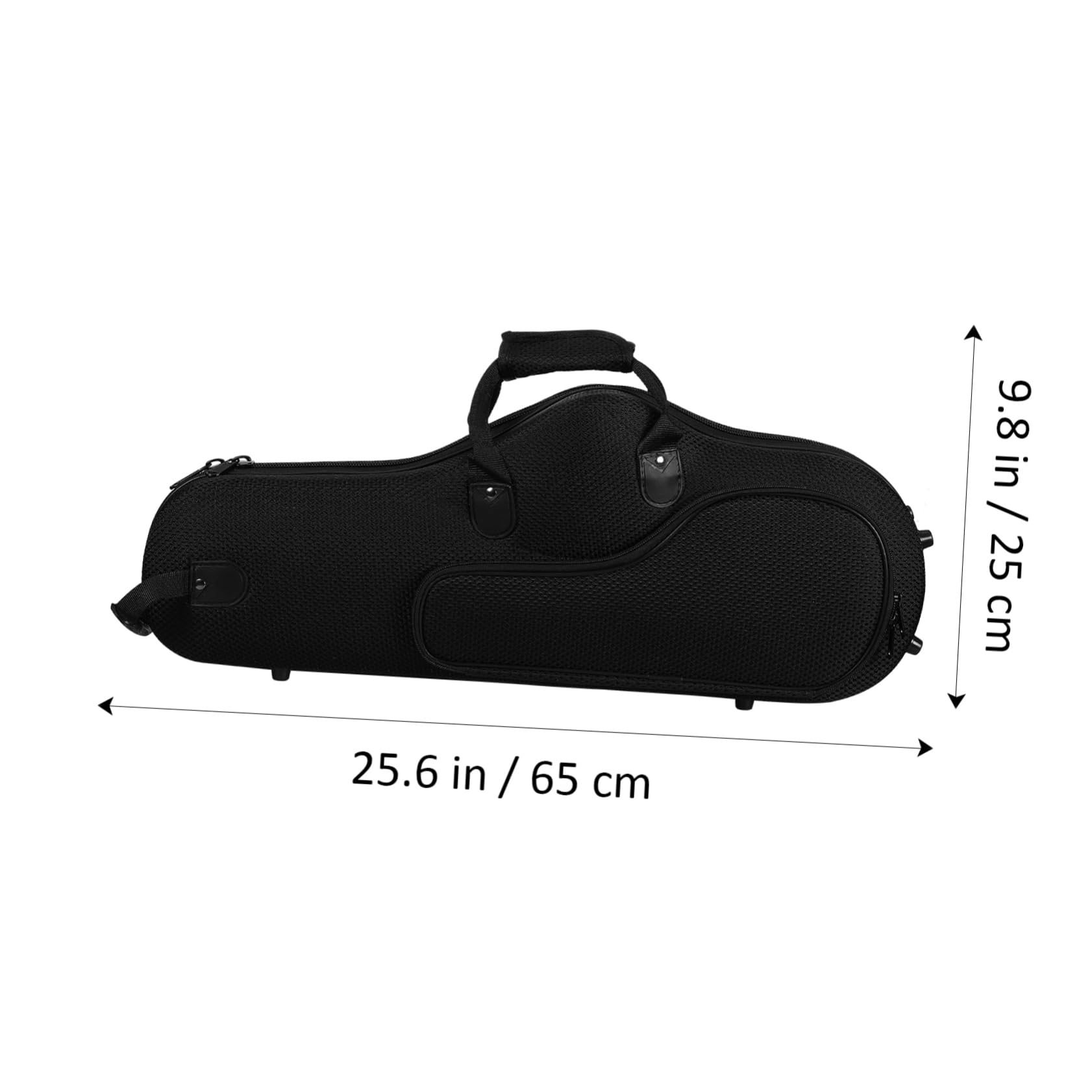Borsa per Sassofono Contralto Leggera Portatile Nero | Oxford Cloth, Ampia Capienza, Cinghie Rimovibili e Regolabili, Uso in Studi Musicali e Scuole